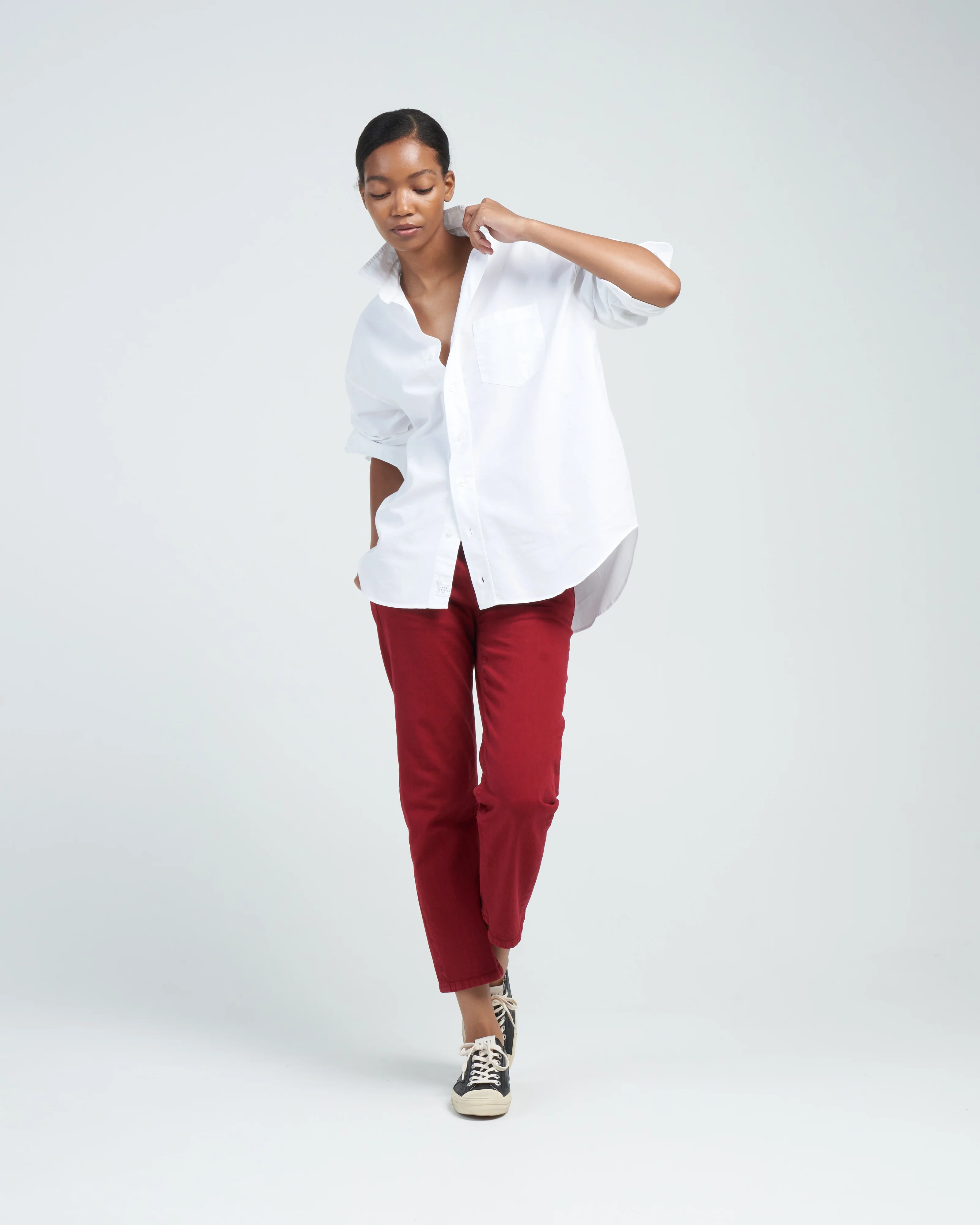 boy straight jean - vivid red stretch - Image 2
