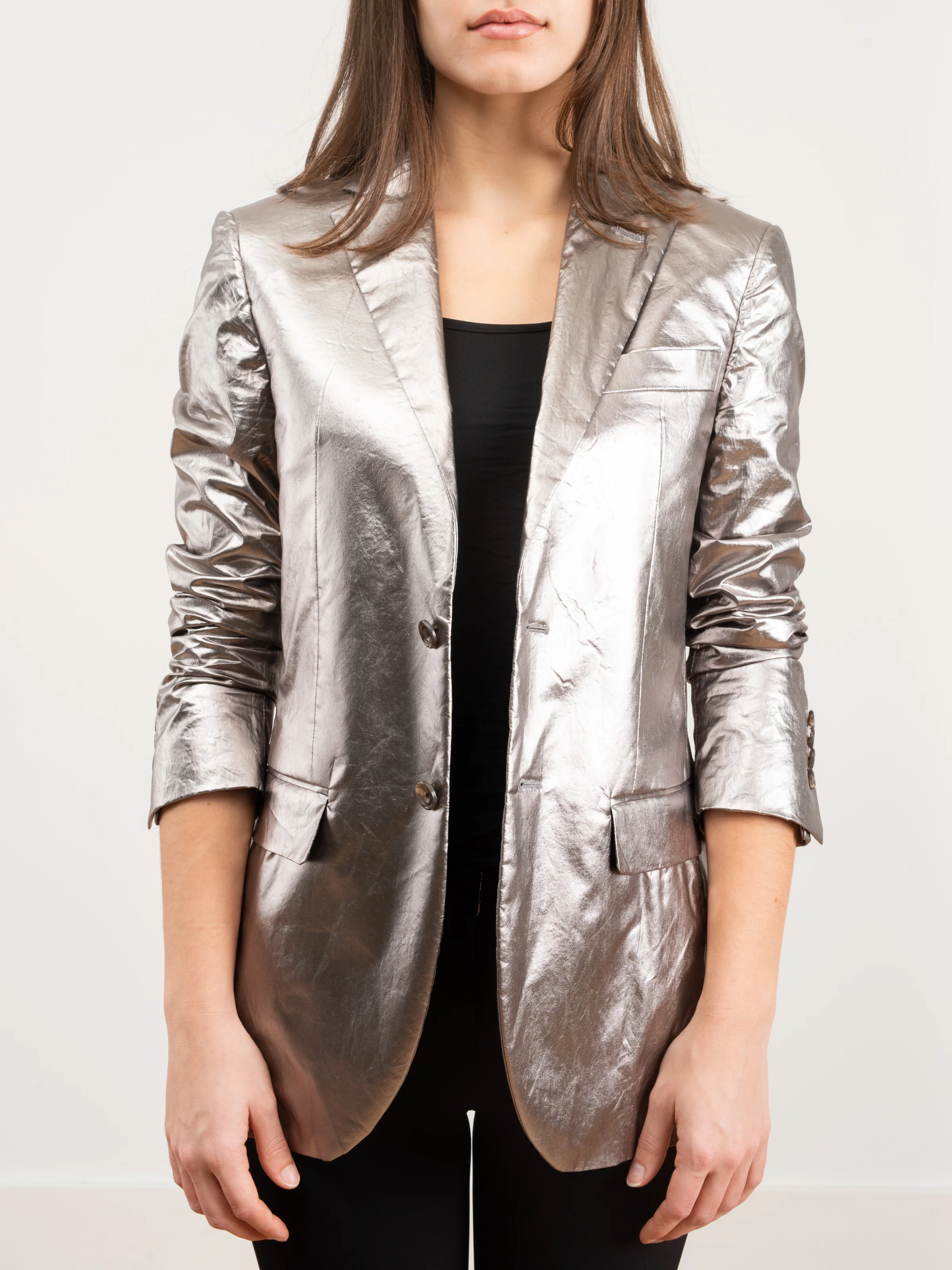 boyfriend blazer - silver - Image 4