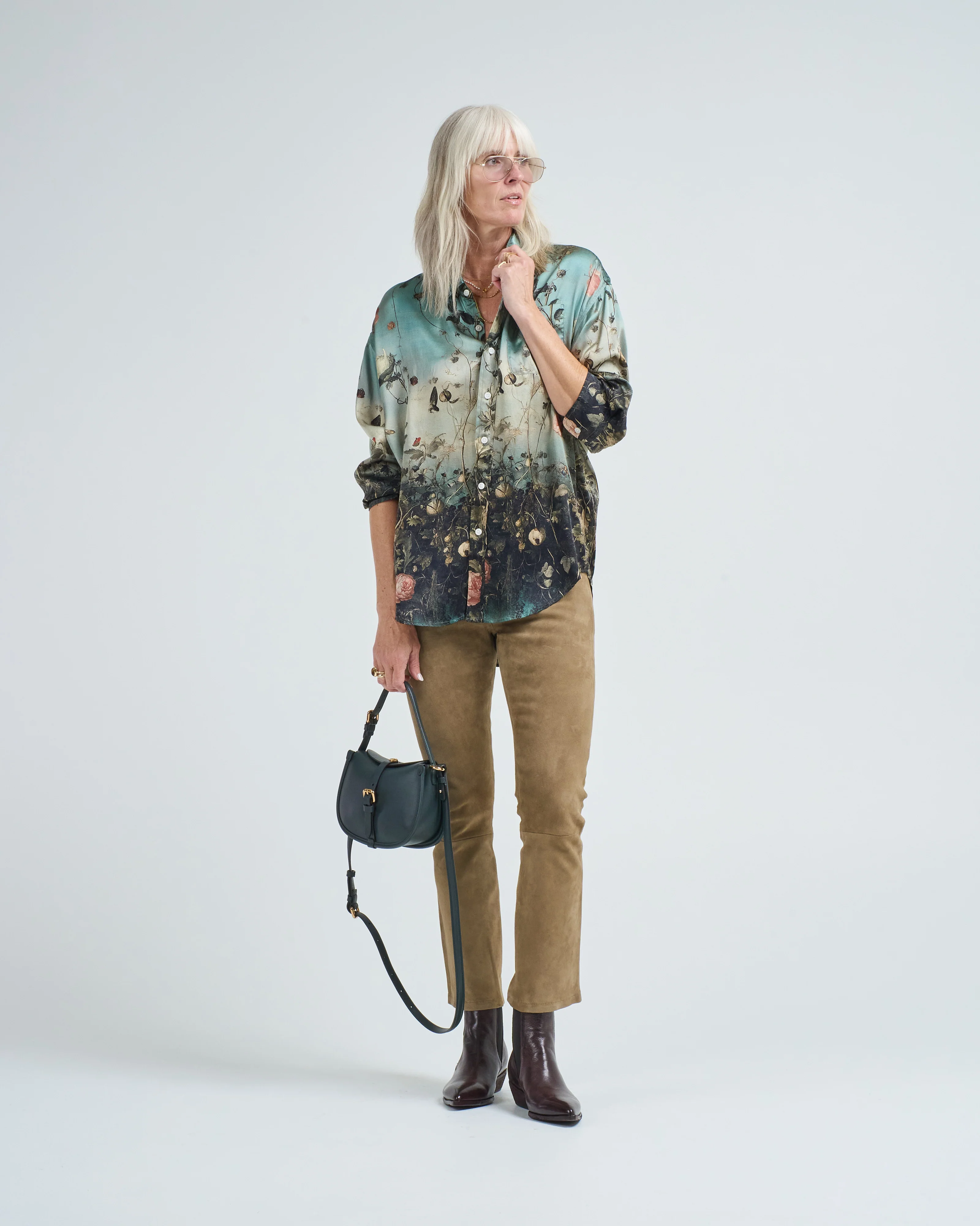 drop neck shirt