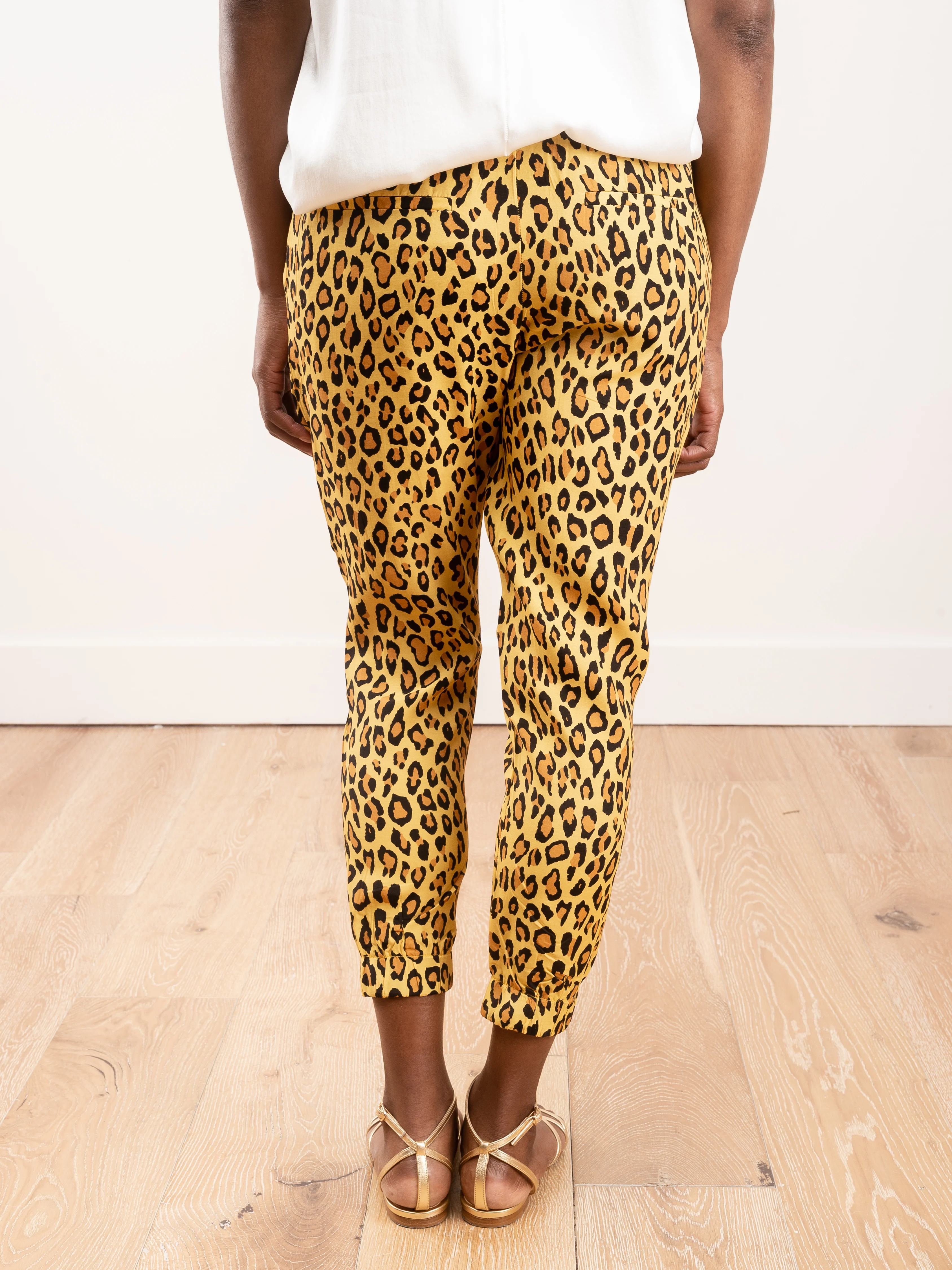 harem jogger - yellow leopard - Image 3