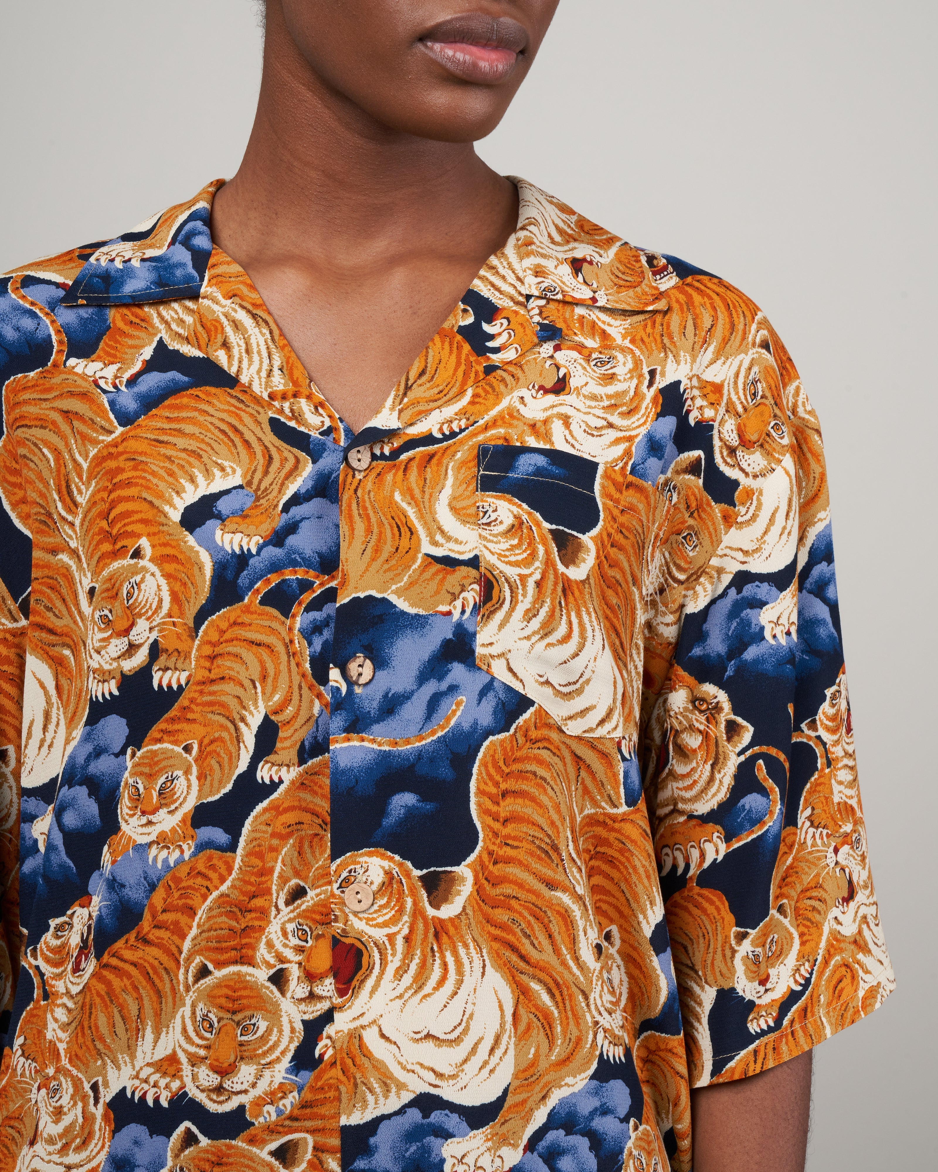 hawaiian romper - orange tiger - Image 2