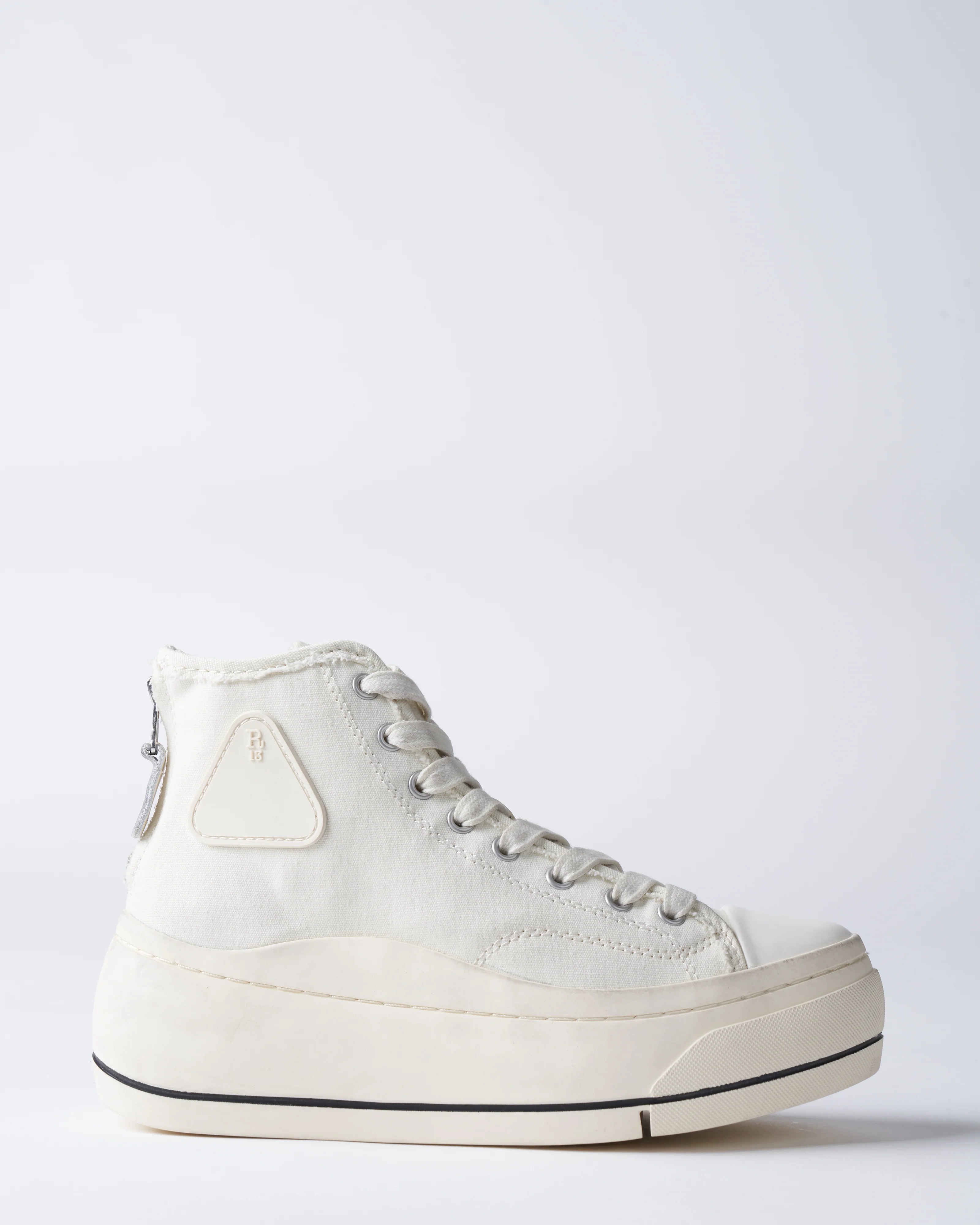 high top sneaker - ecru - Image 3