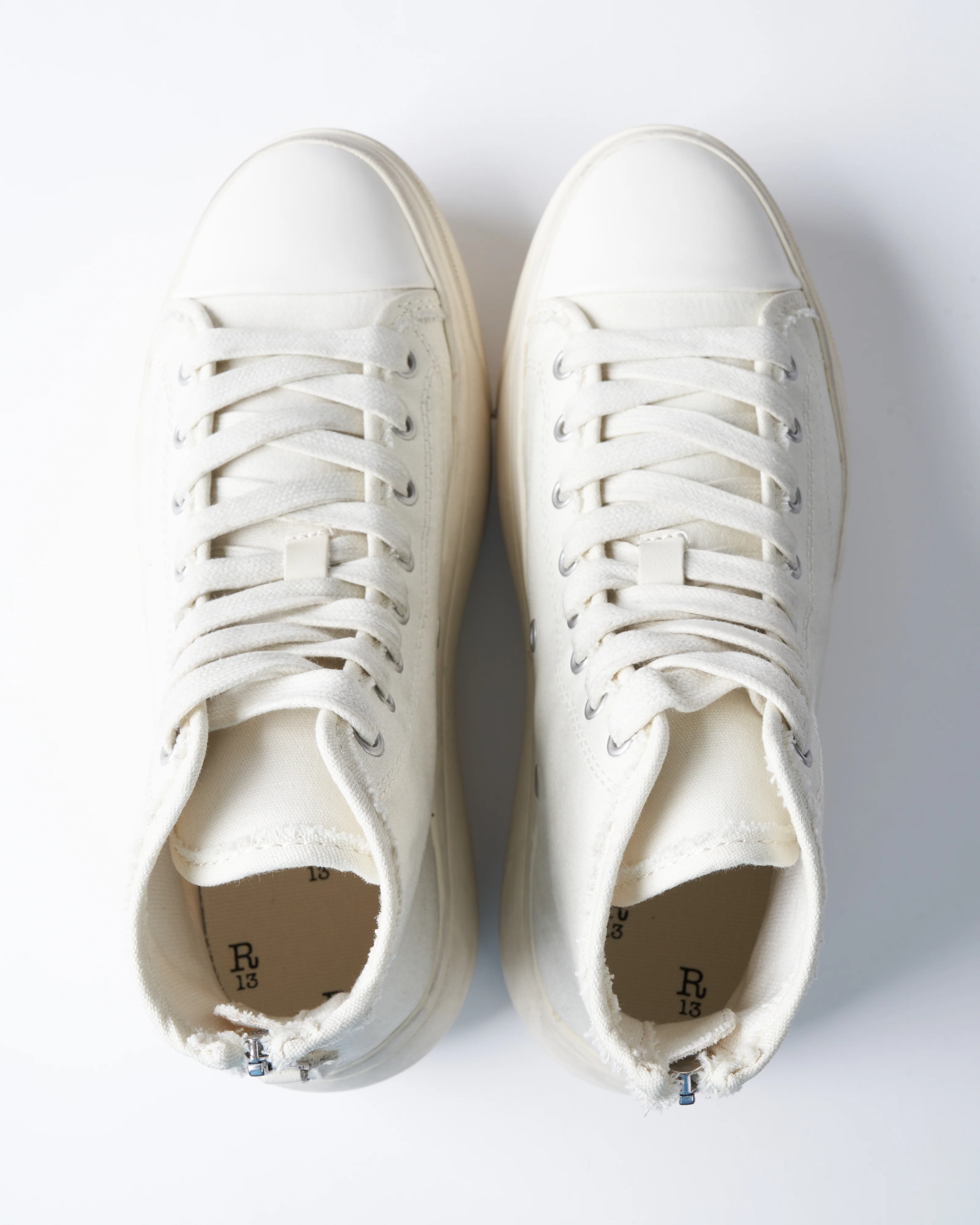high top sneaker - ecru - Image 4