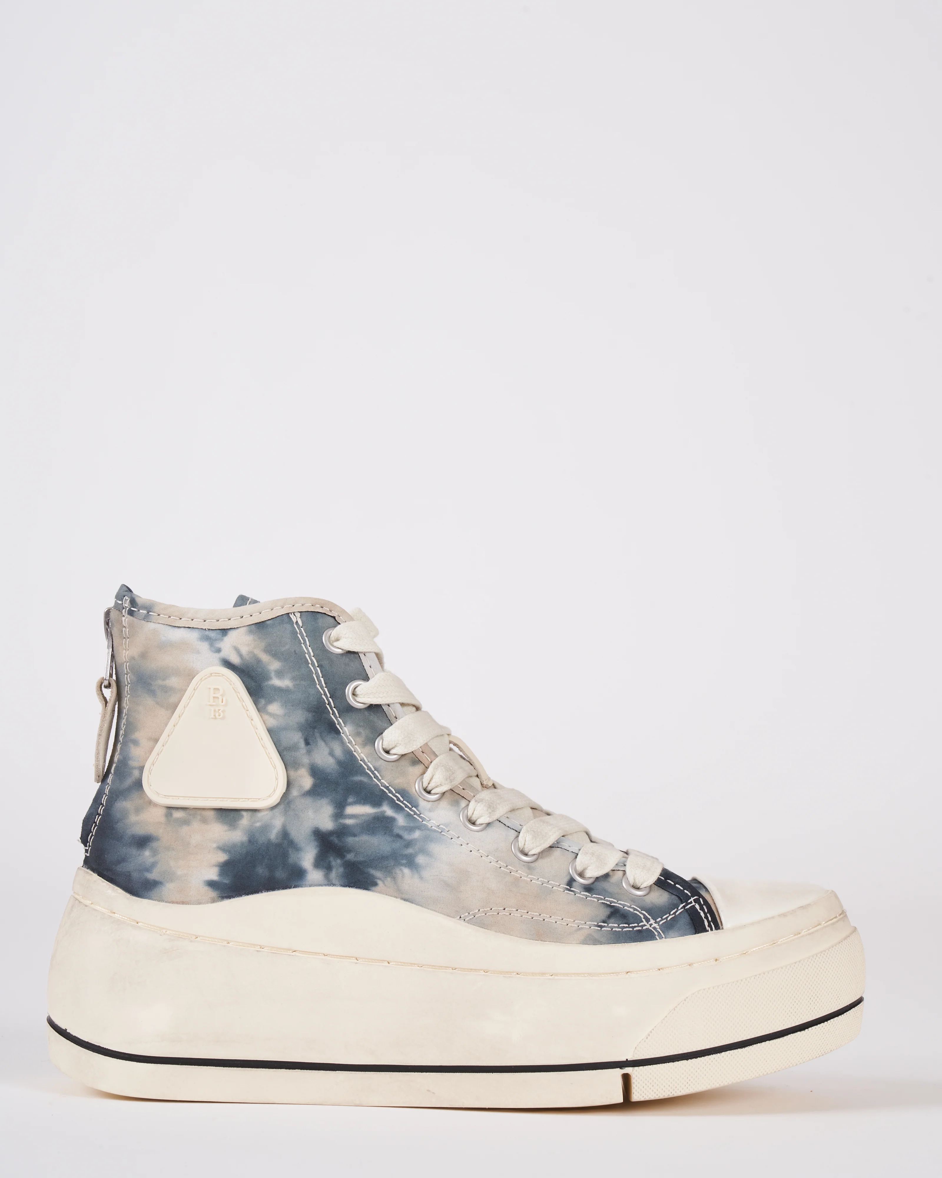kurt high top sneaker - black white tie dye - Image 2