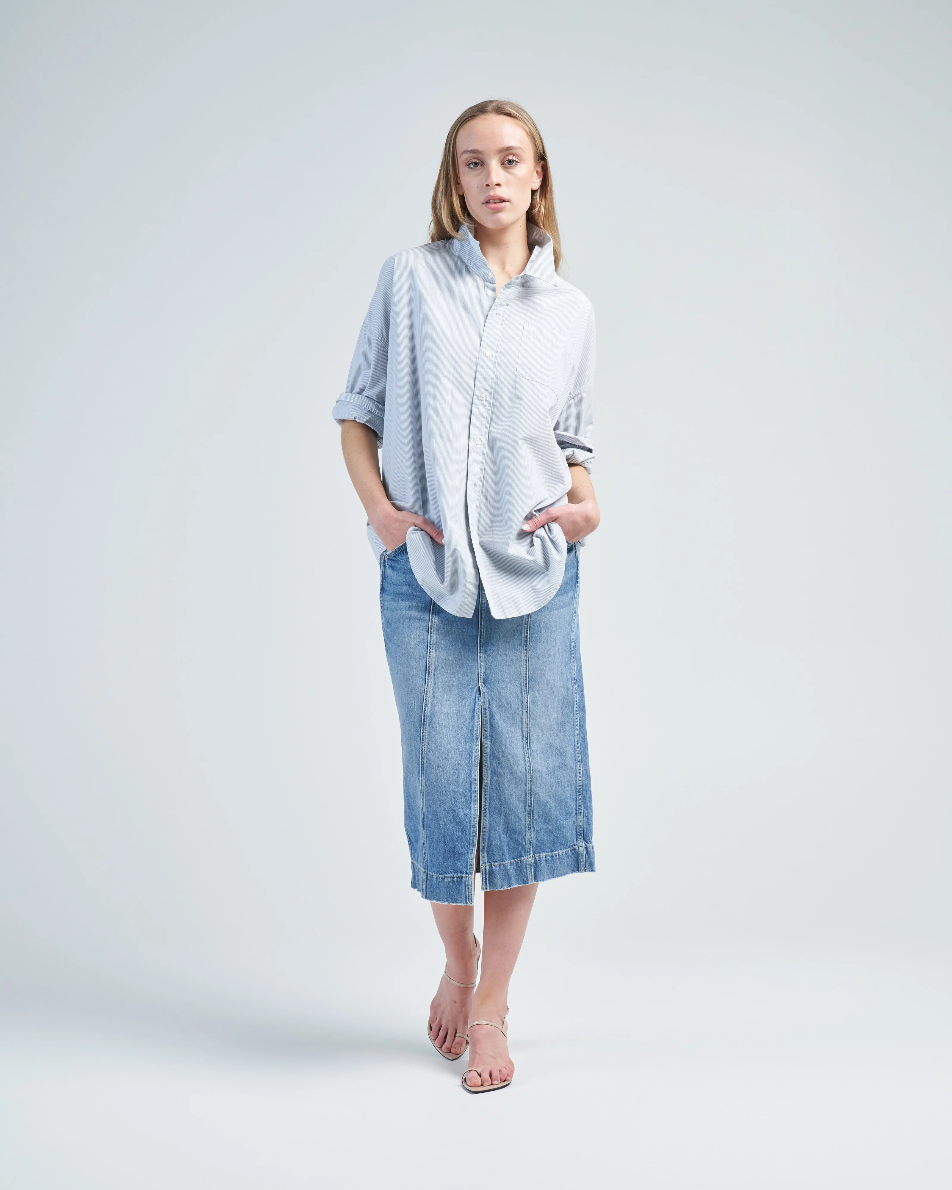 oxford shirt drop neck - Image 2