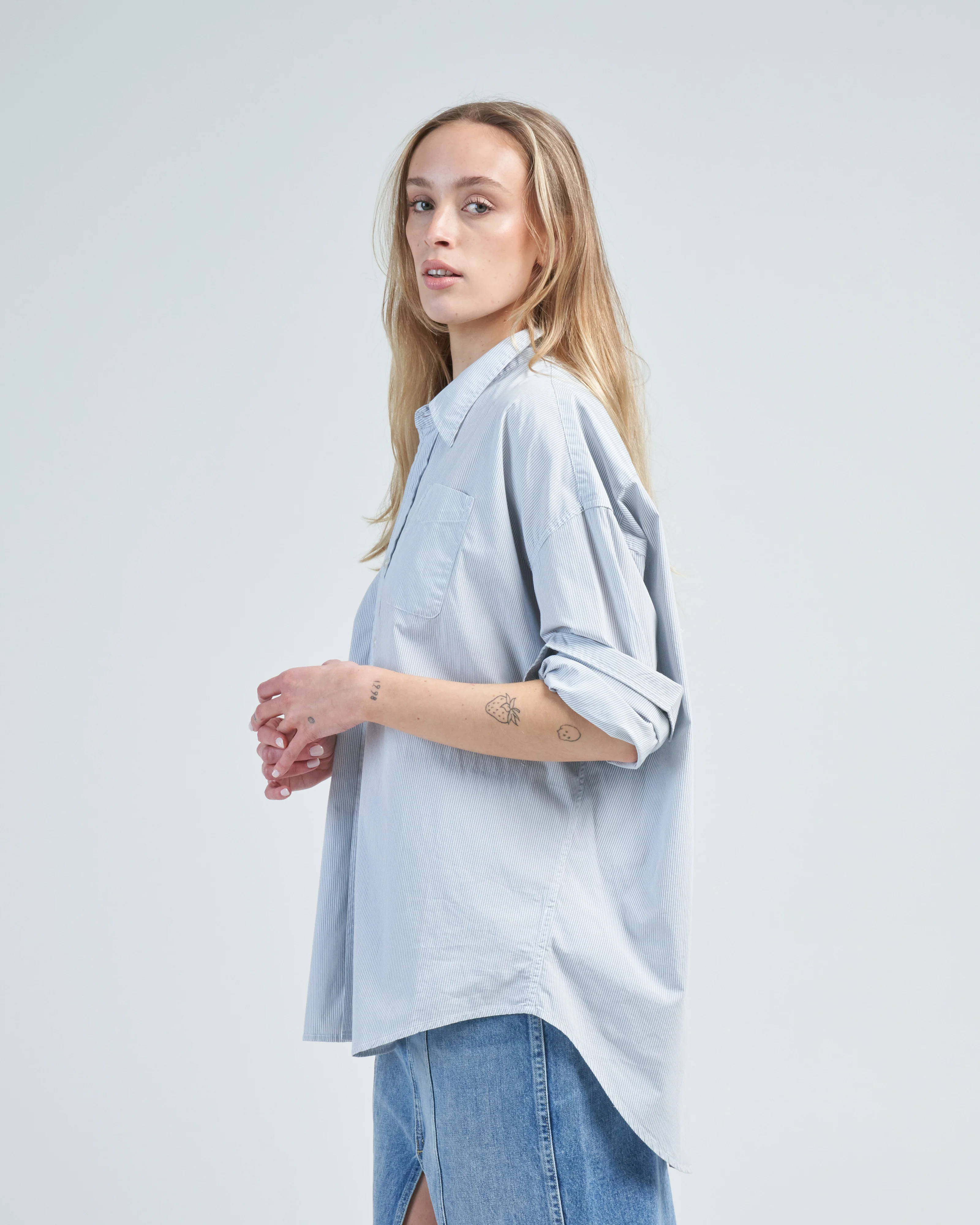 oxford shirt drop neck - Image 3