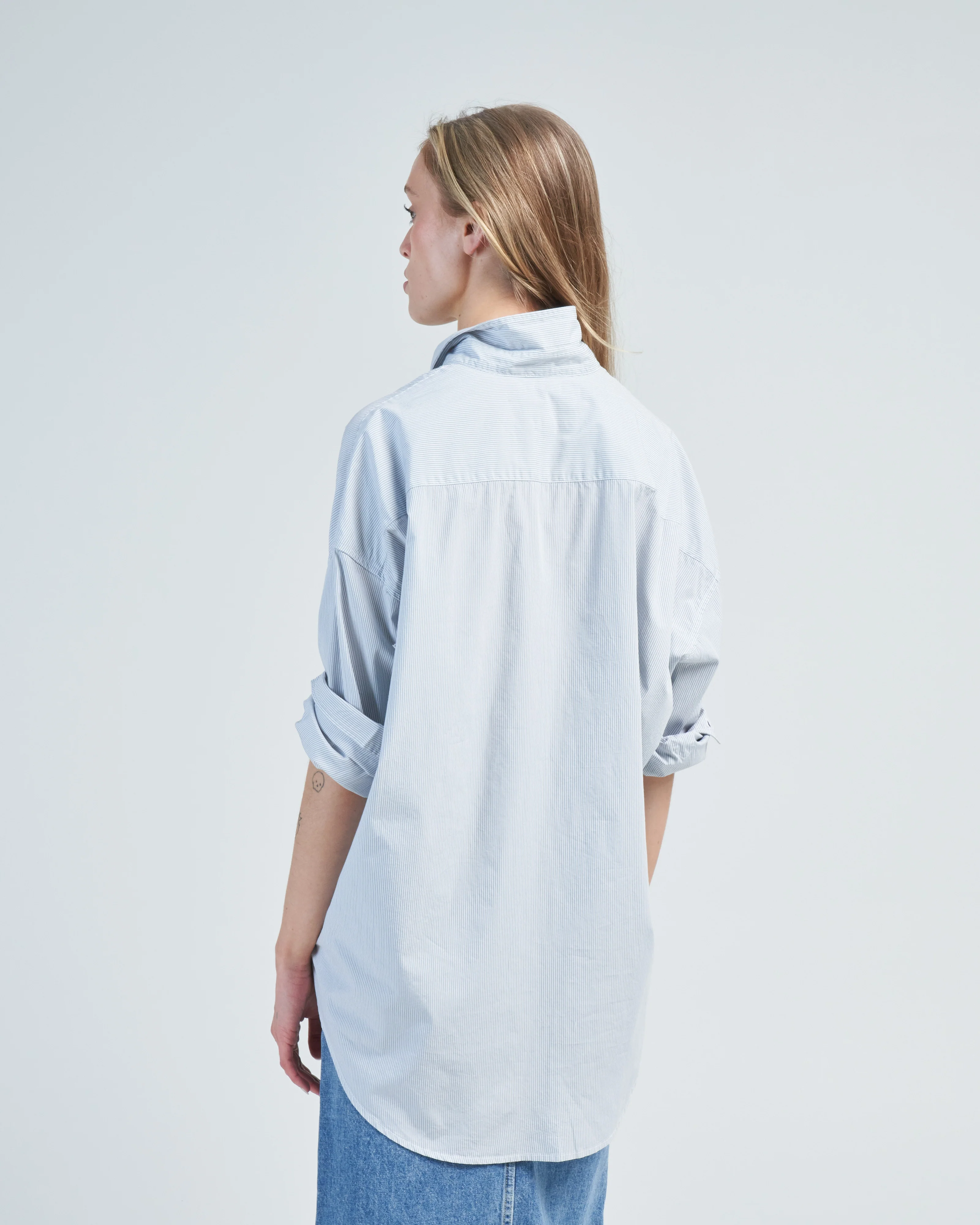 oxford shirt drop neck - Image 4