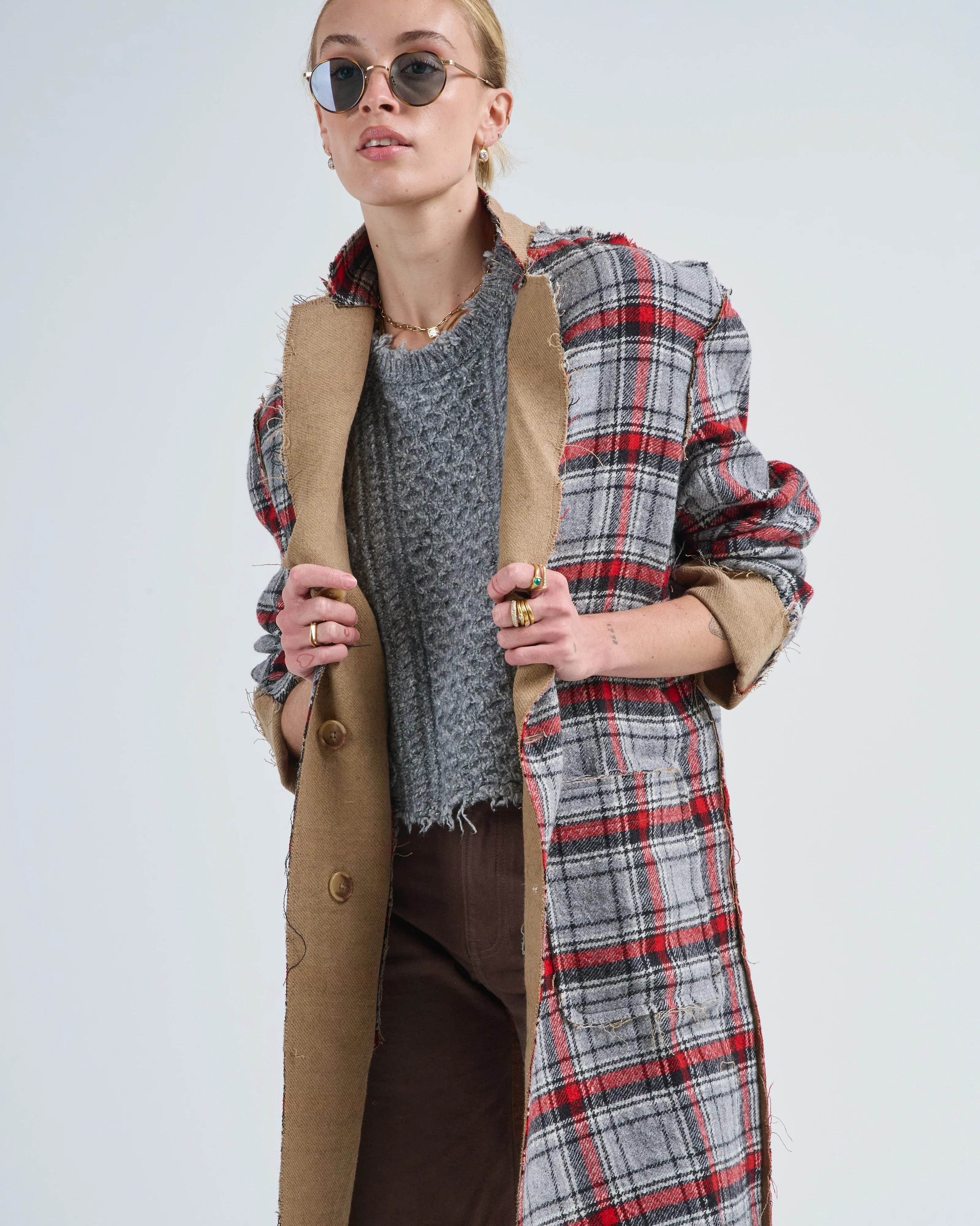 reversible raw cut coat - Image 6