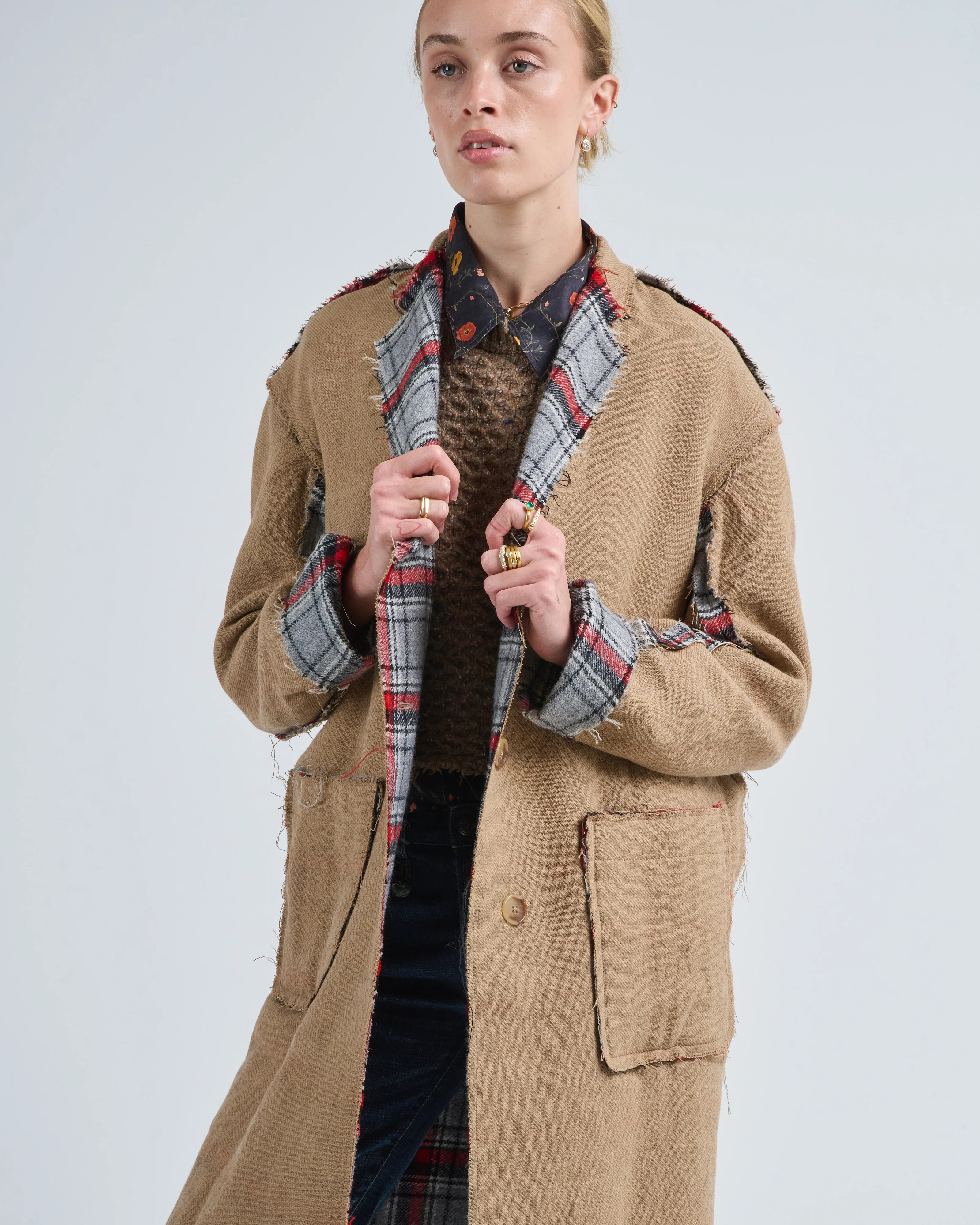 reversible raw cut coat - Image 8