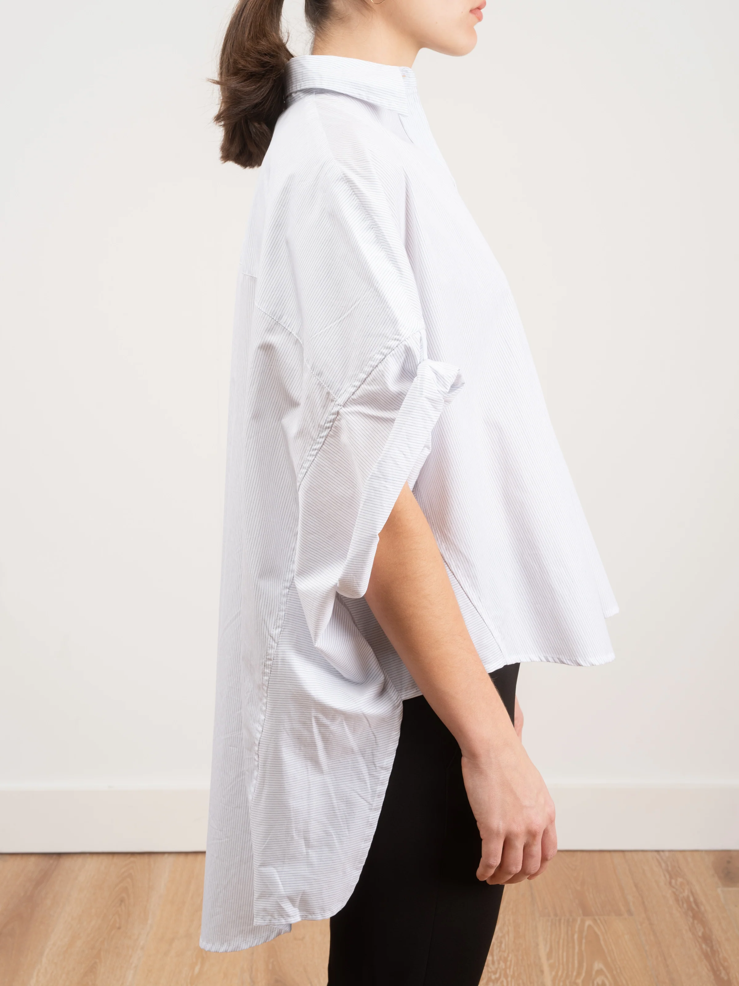 roll sleeve shirt - pinstripe - Image 5