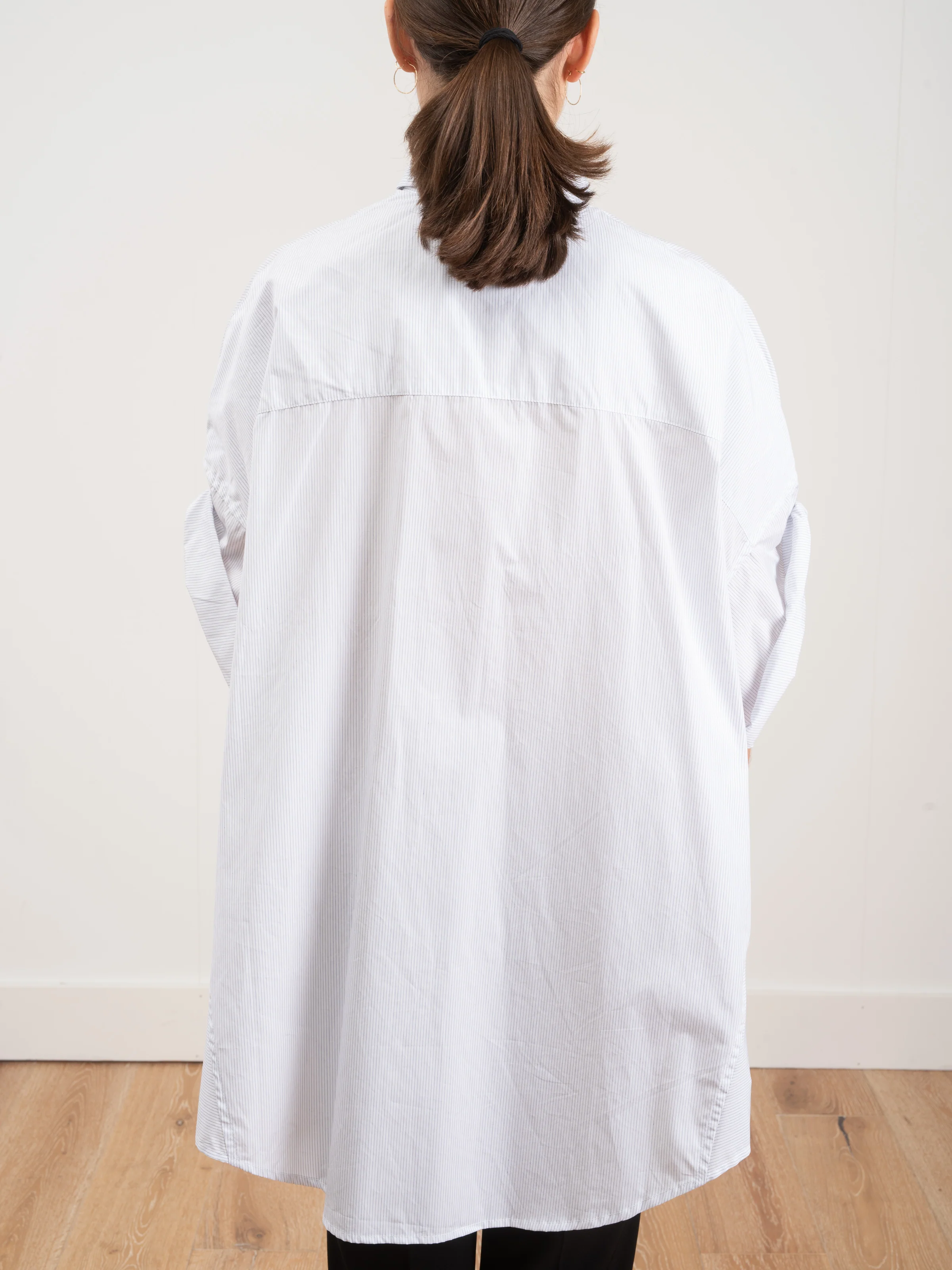 roll sleeve shirt - pinstripe - Image 6