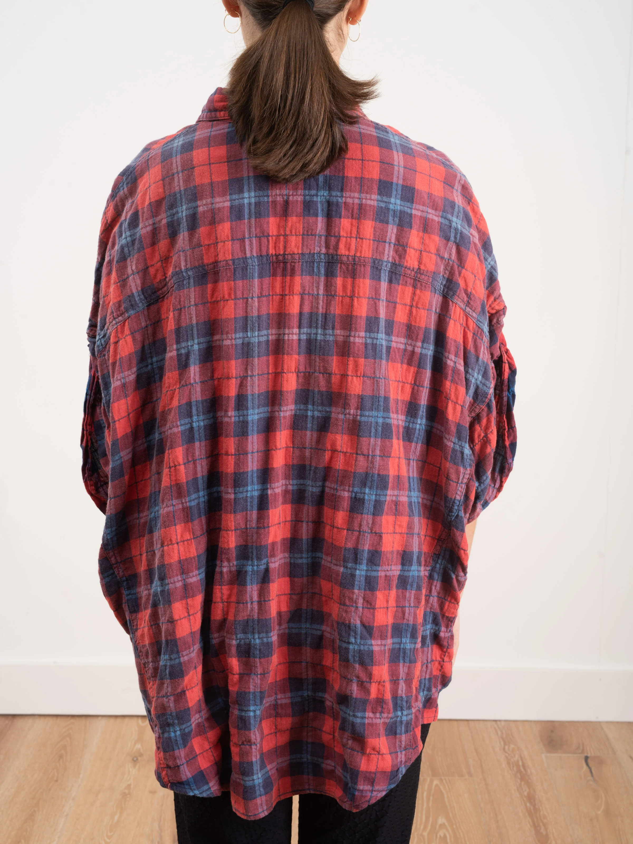 roll sleeve shirt - plaid - Image 6