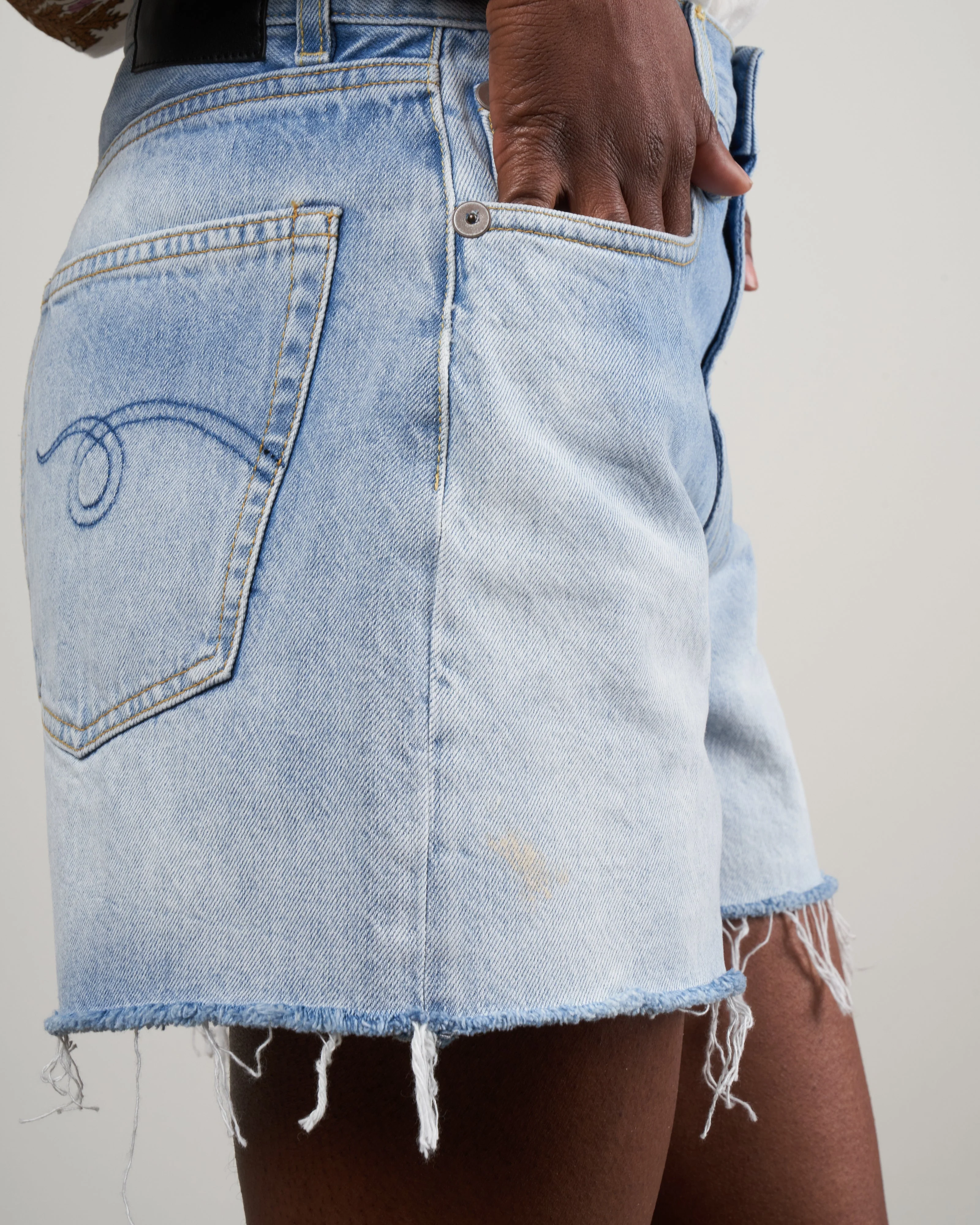 rose baggy short - stevie blue - Image 5