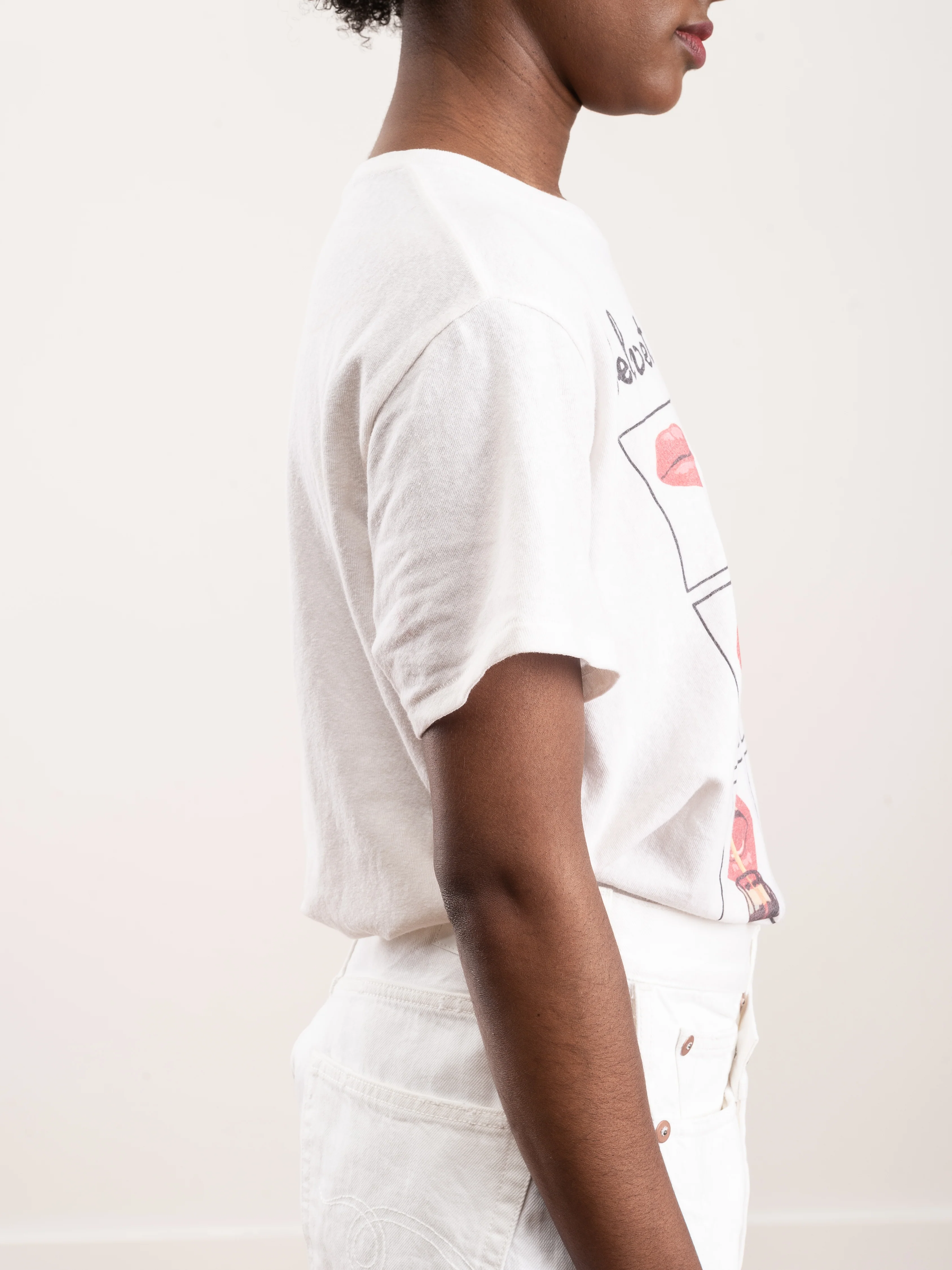 velvet underground lips boy t - ecru - Image 2