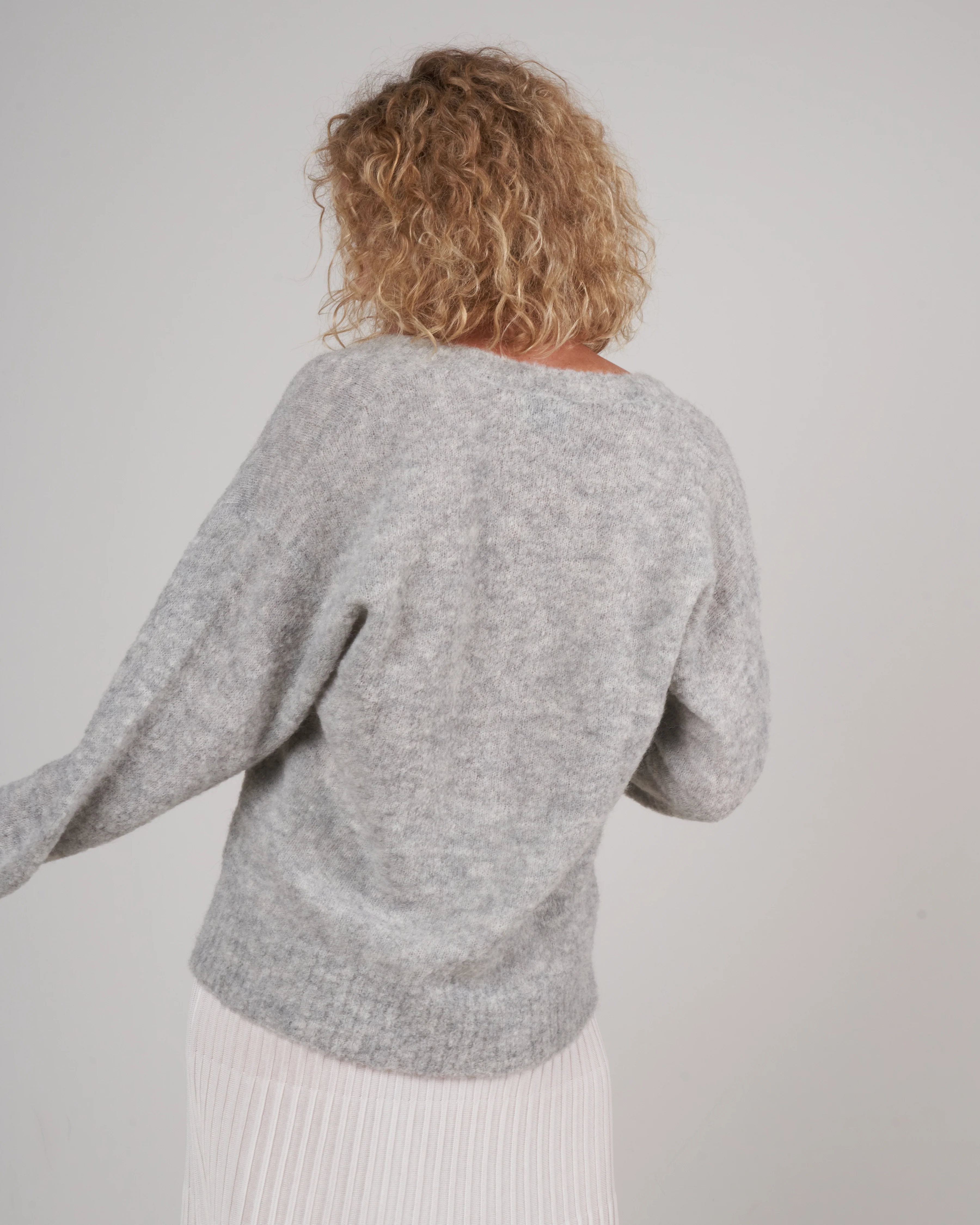 albers cardigan - heather grey - Image 4