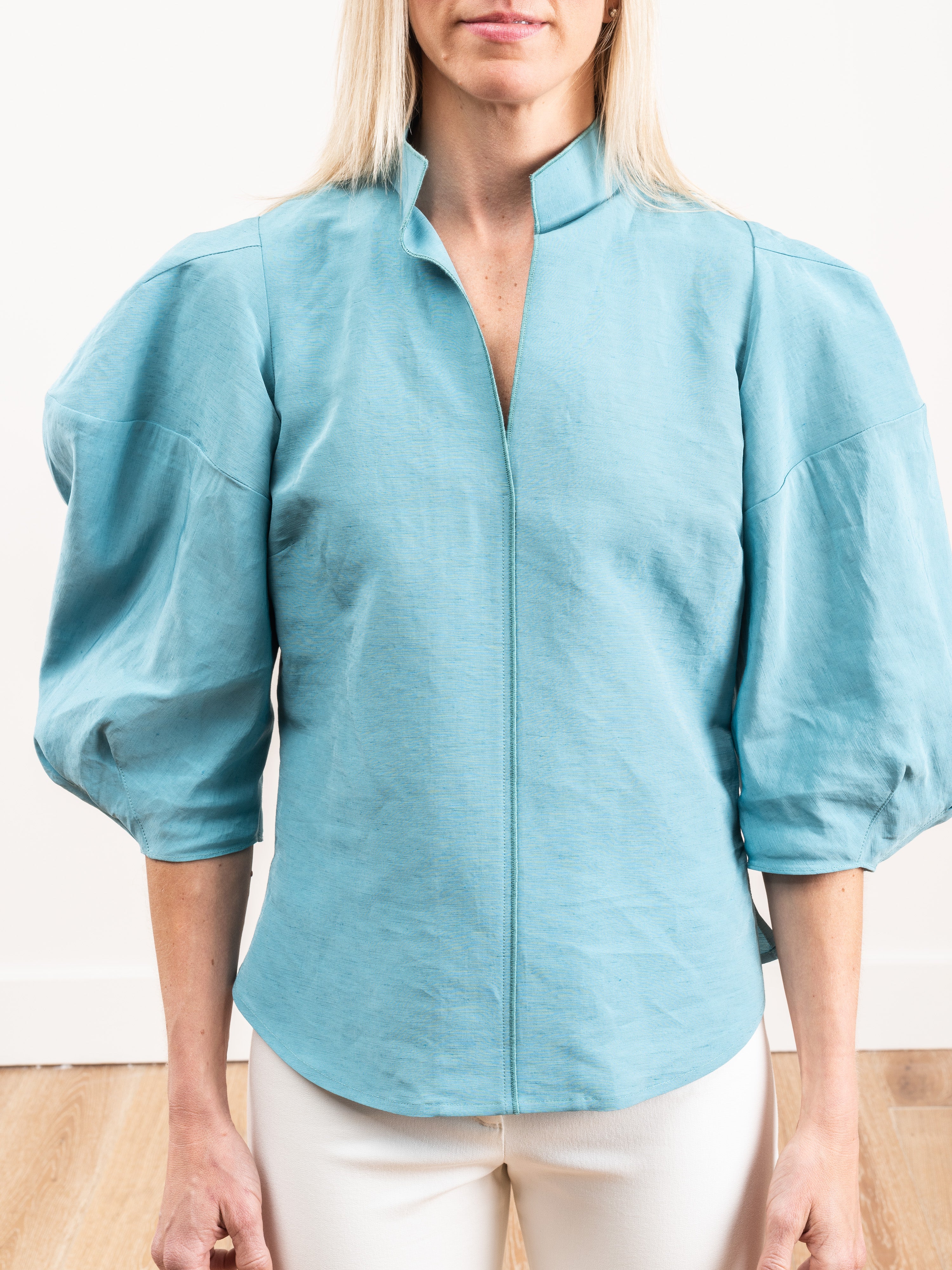 rachel comey amplus top aqua - Image 4