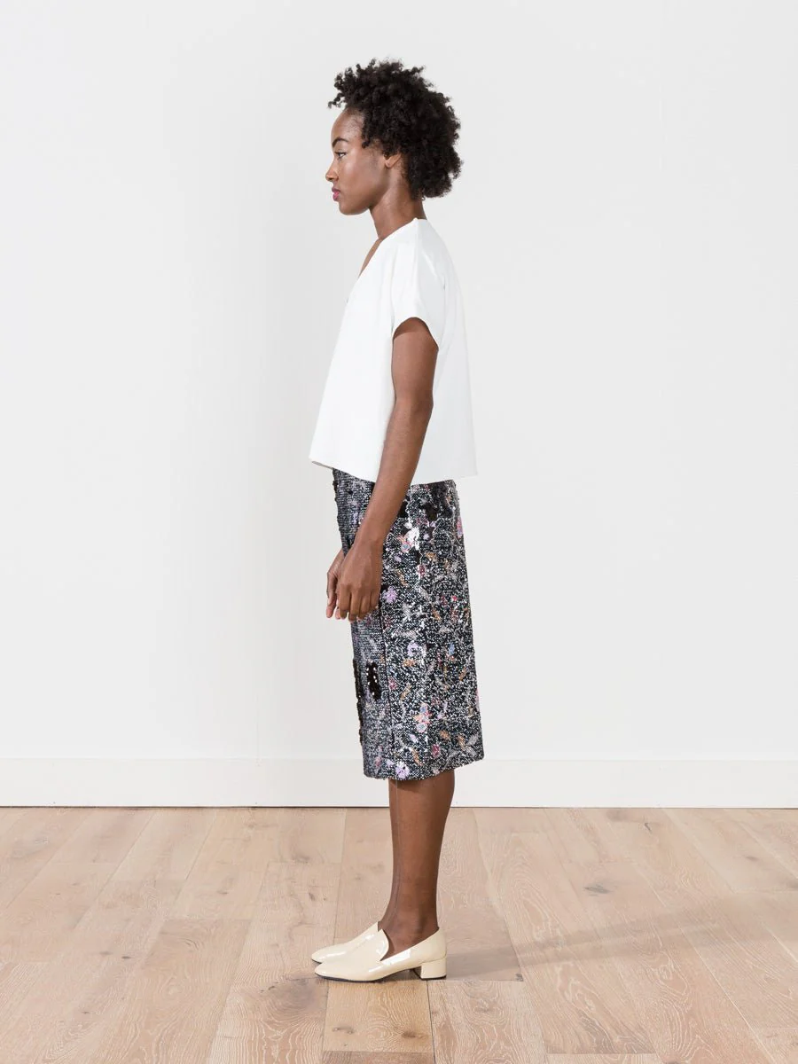 aquiline skirt - black flowers - Image 2