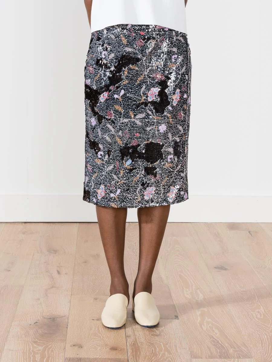 aquiline skirt - black flowers - Image 4
