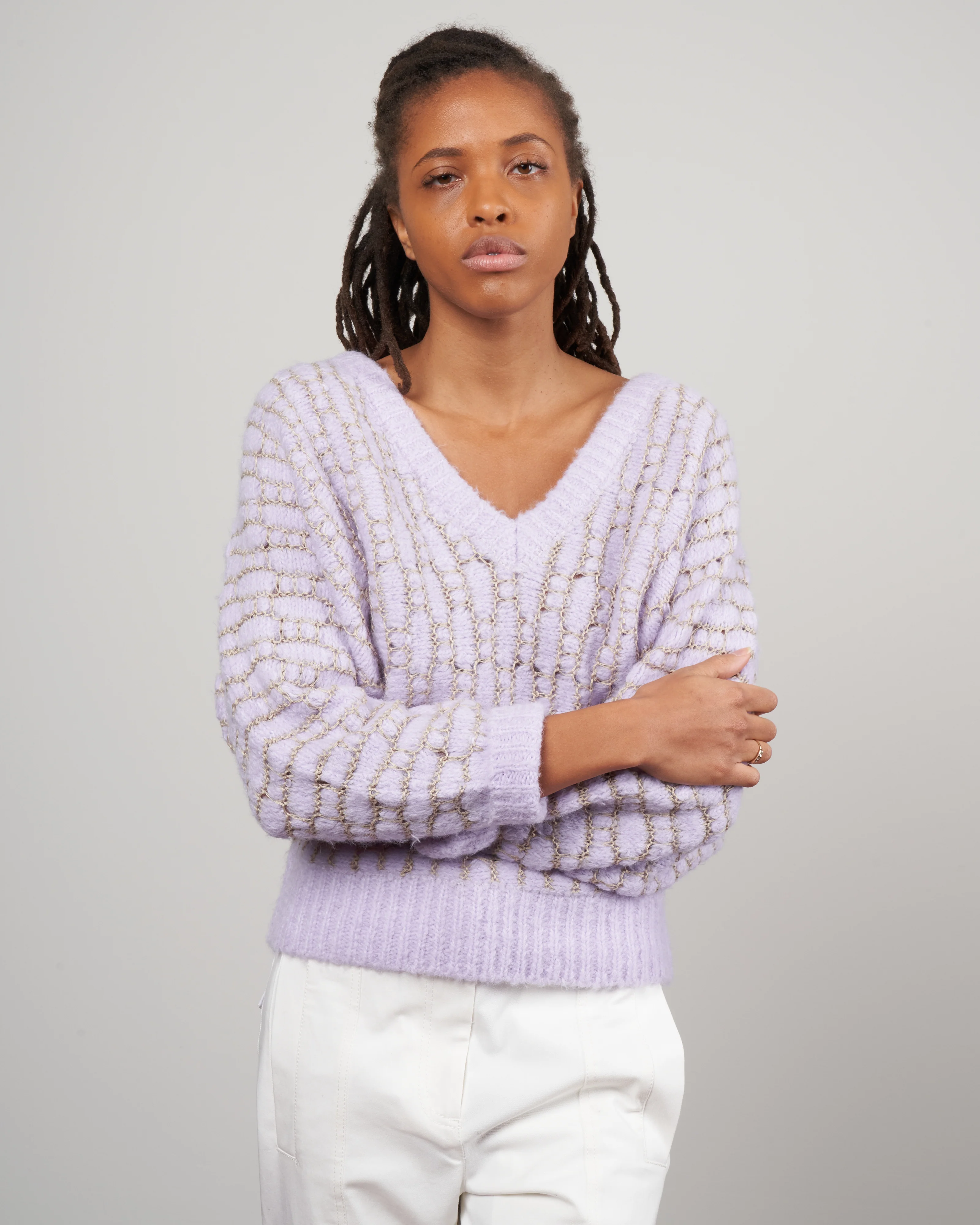 barnello sweater - lavender