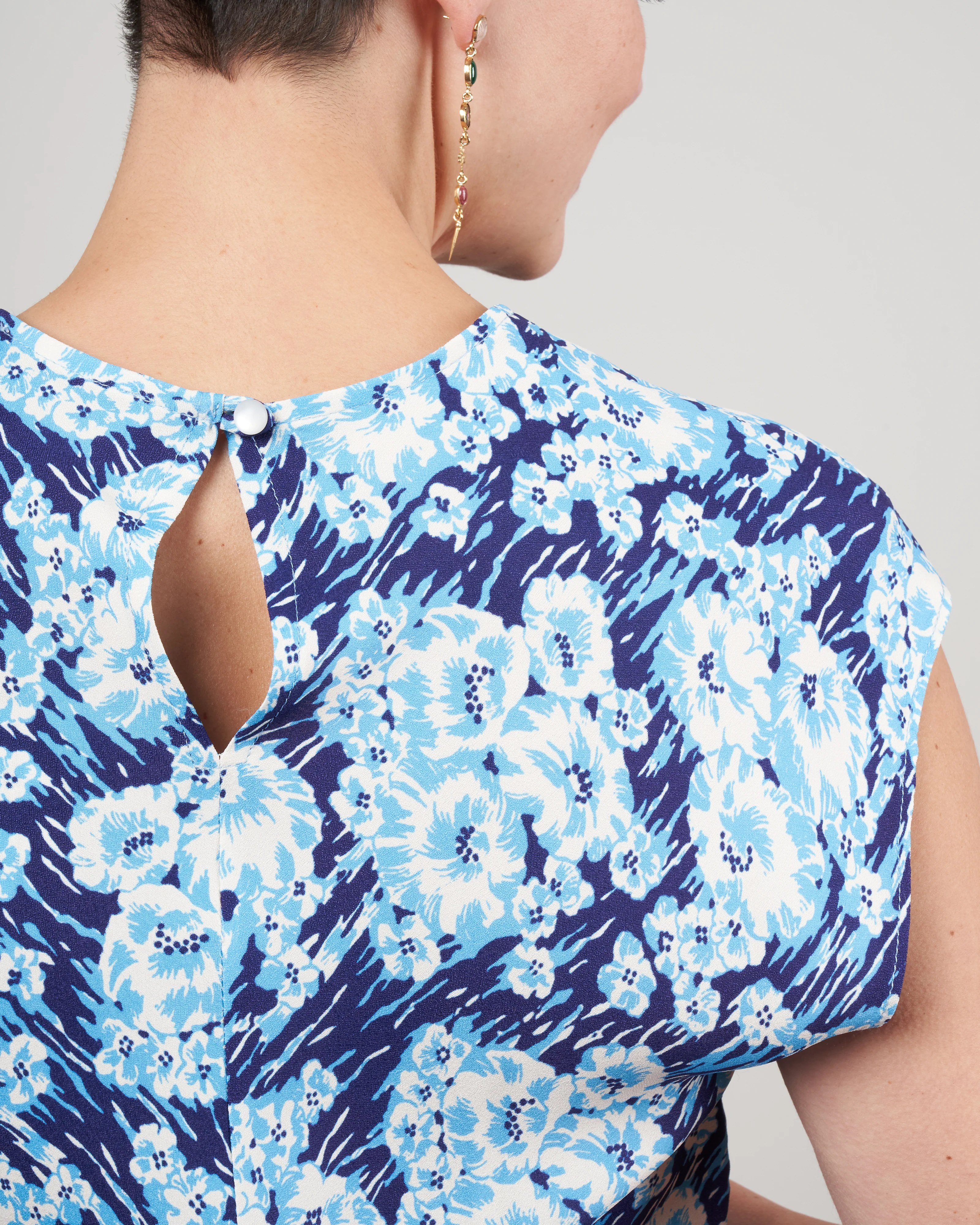 clandestine dress - blue multi - Image 5