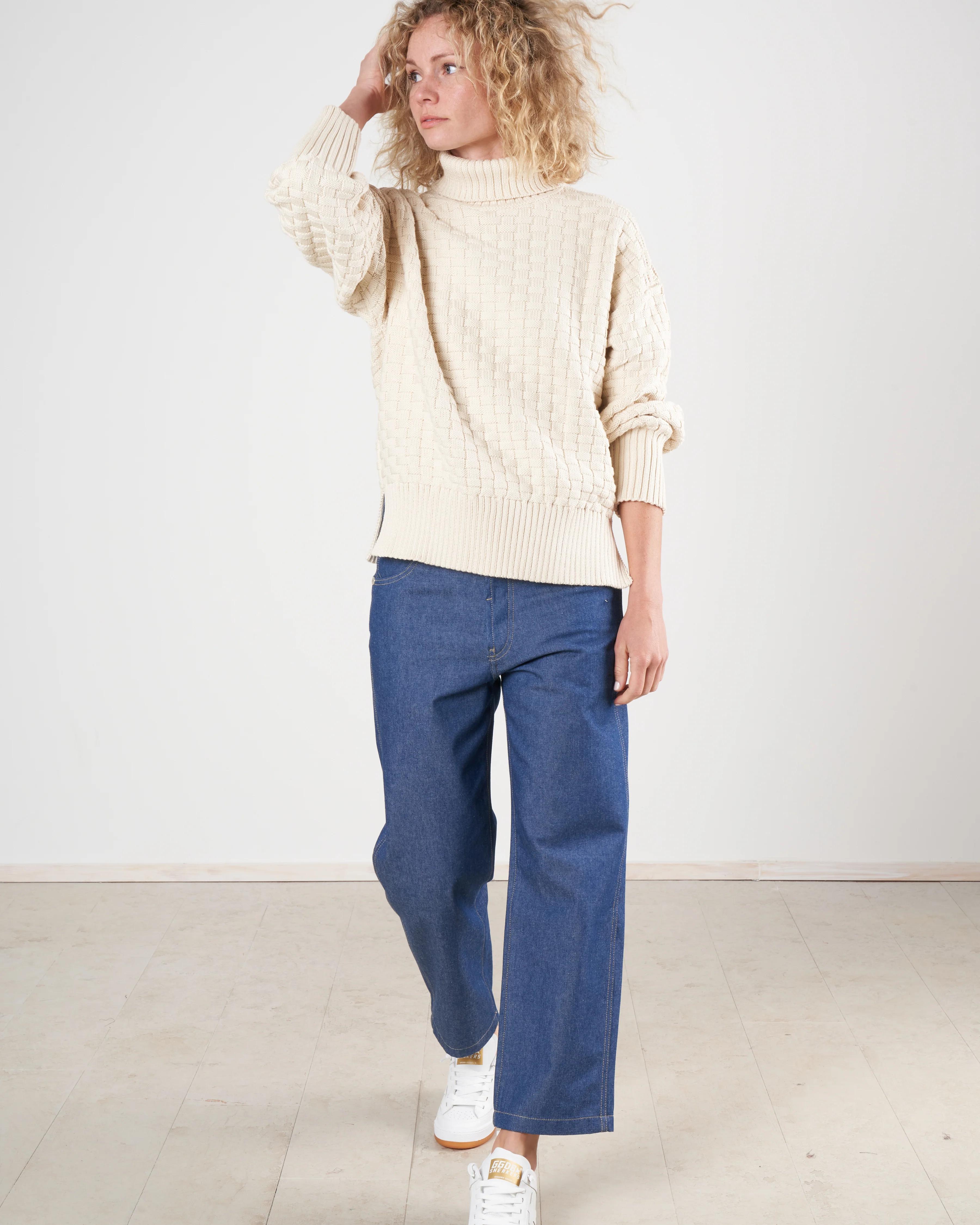 composite pullover - ecru - Image 2