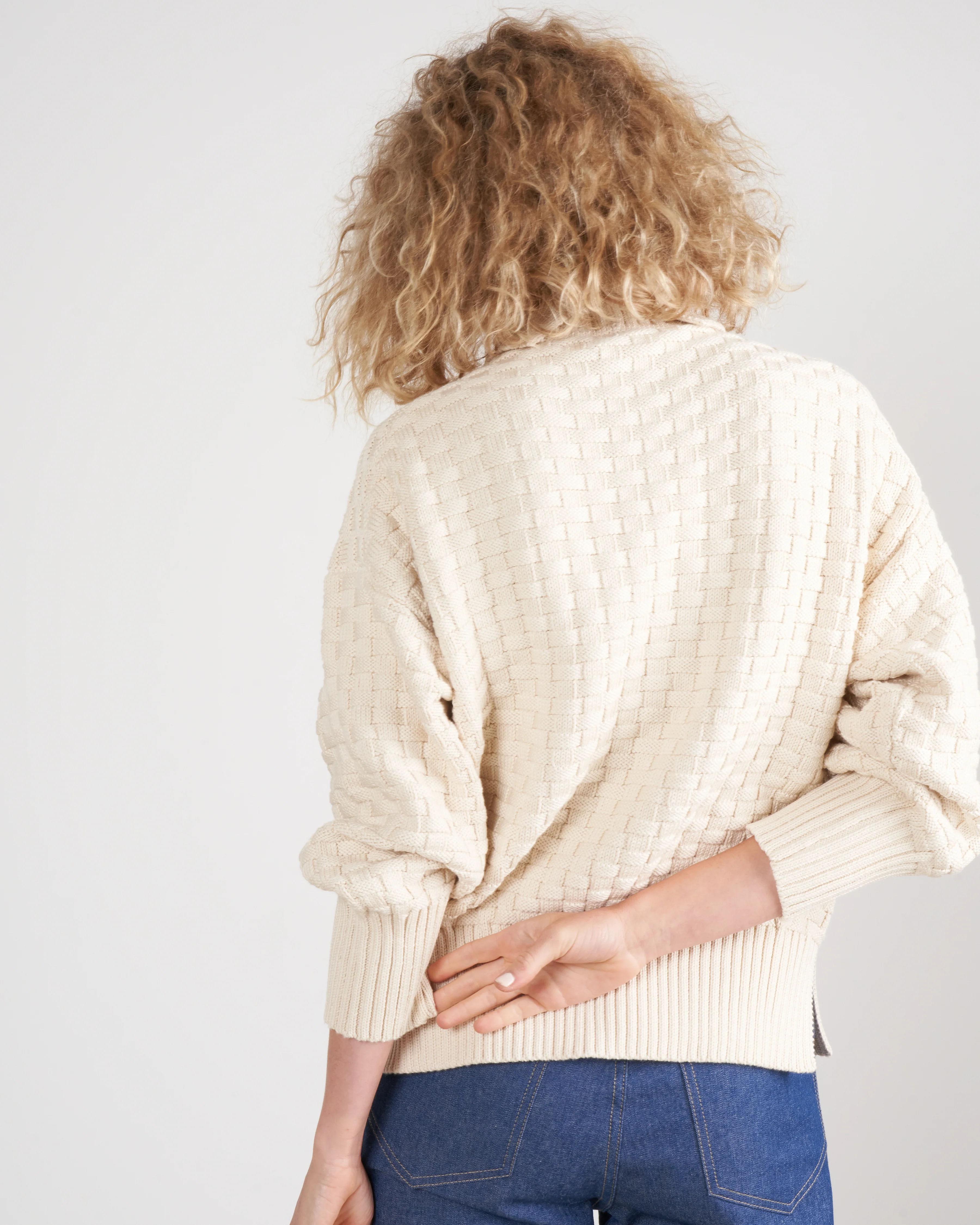 composite pullover - ecru - Image 4