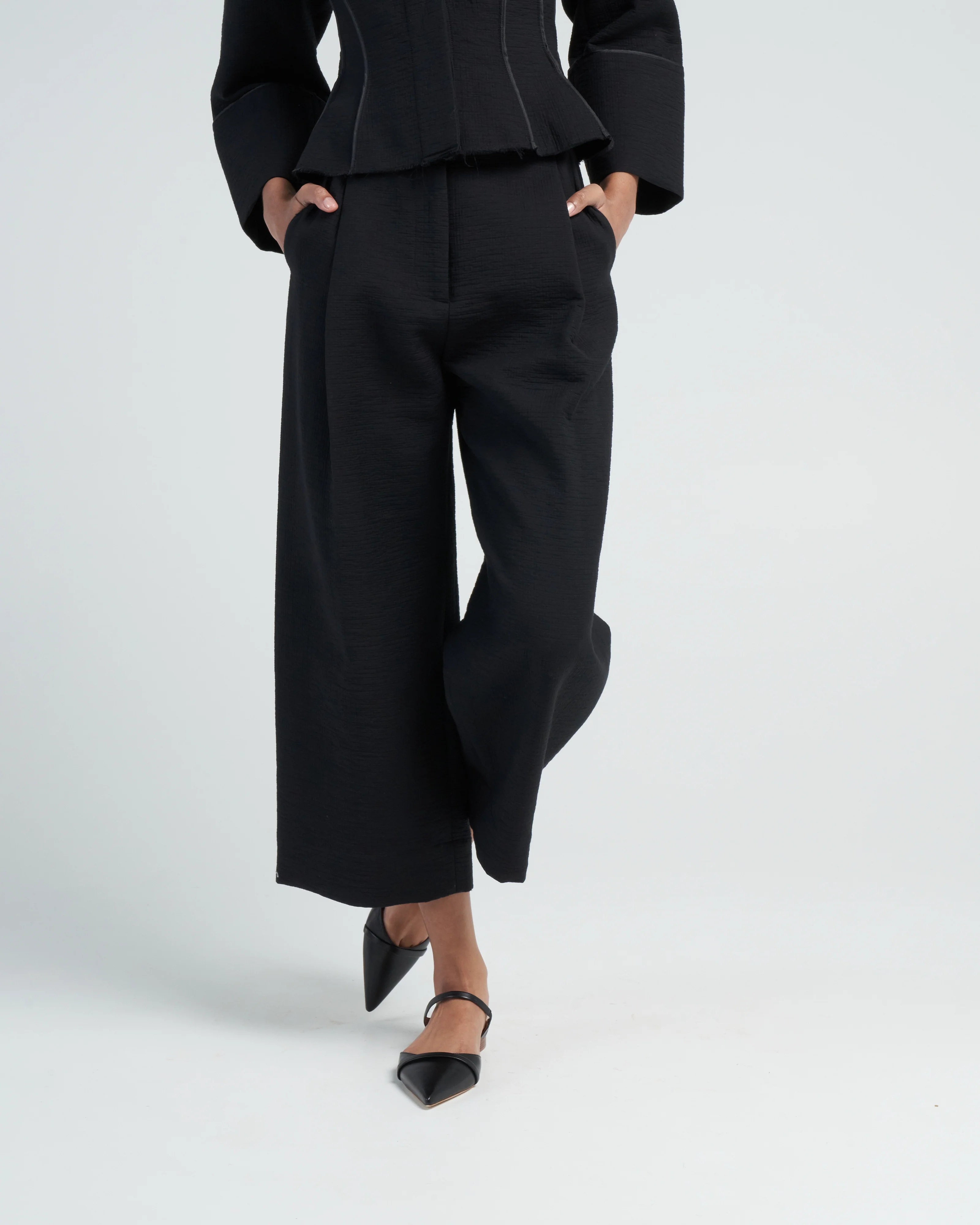 crew pant - black