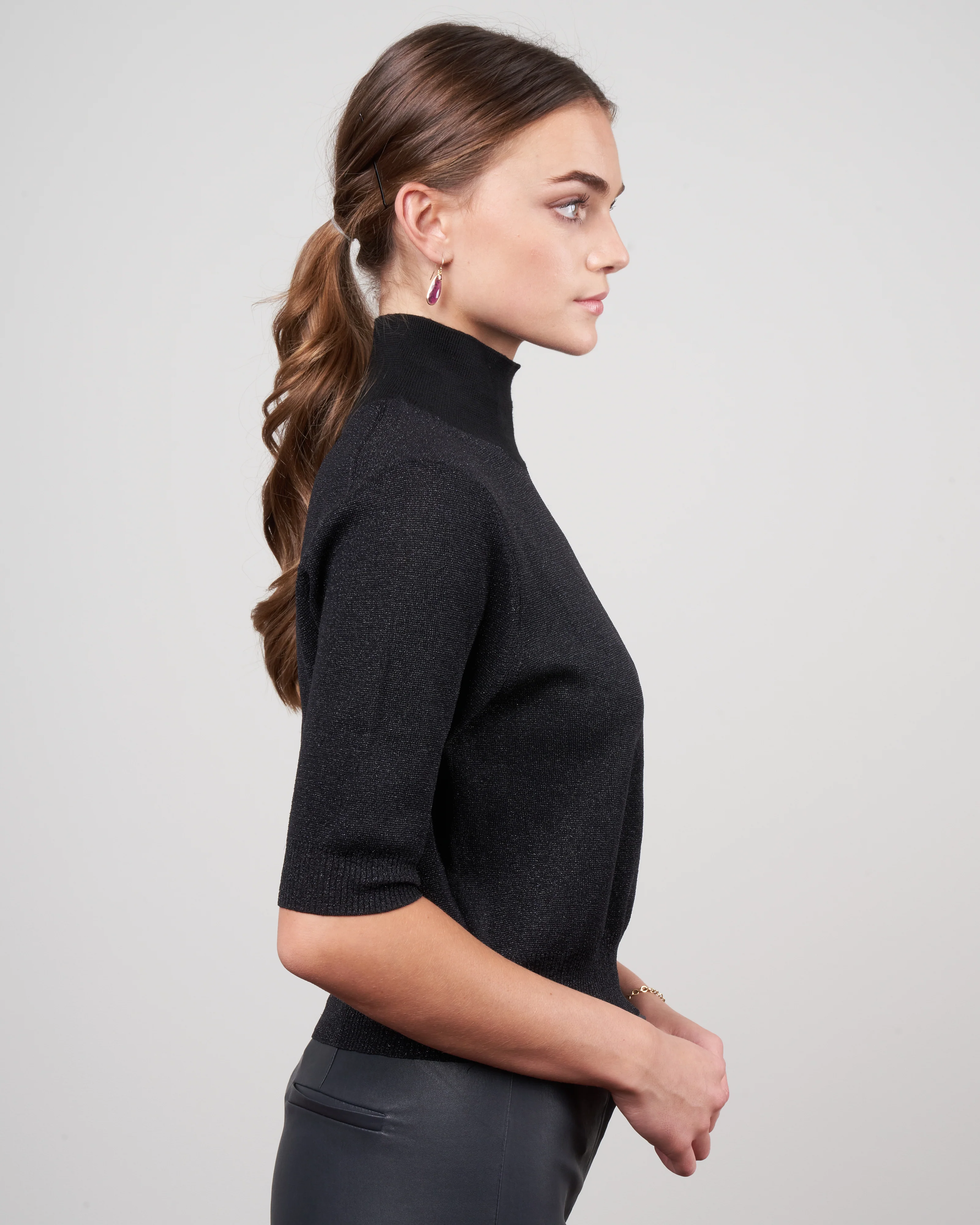 cropped tee - black - Image 3