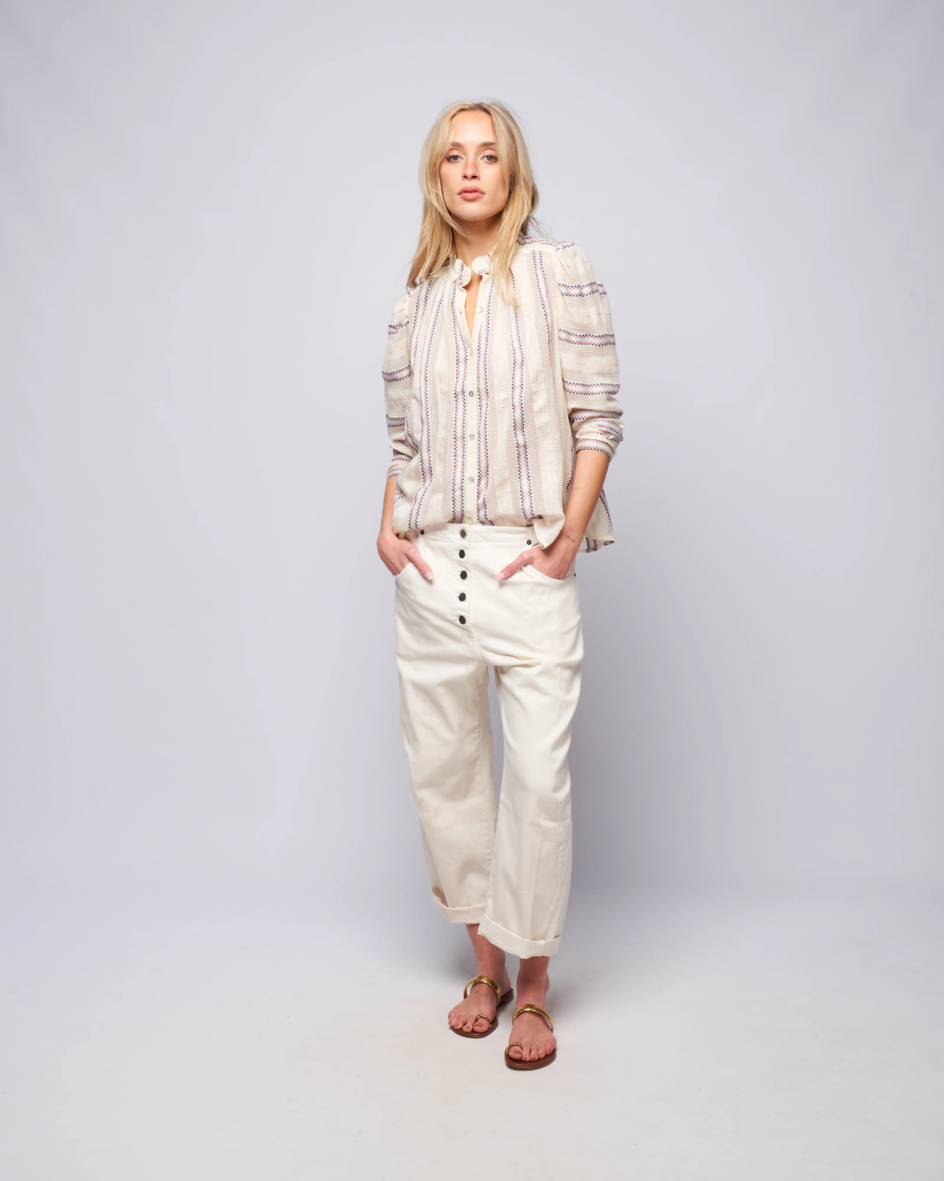 elkin pant - dirty white - Image 2