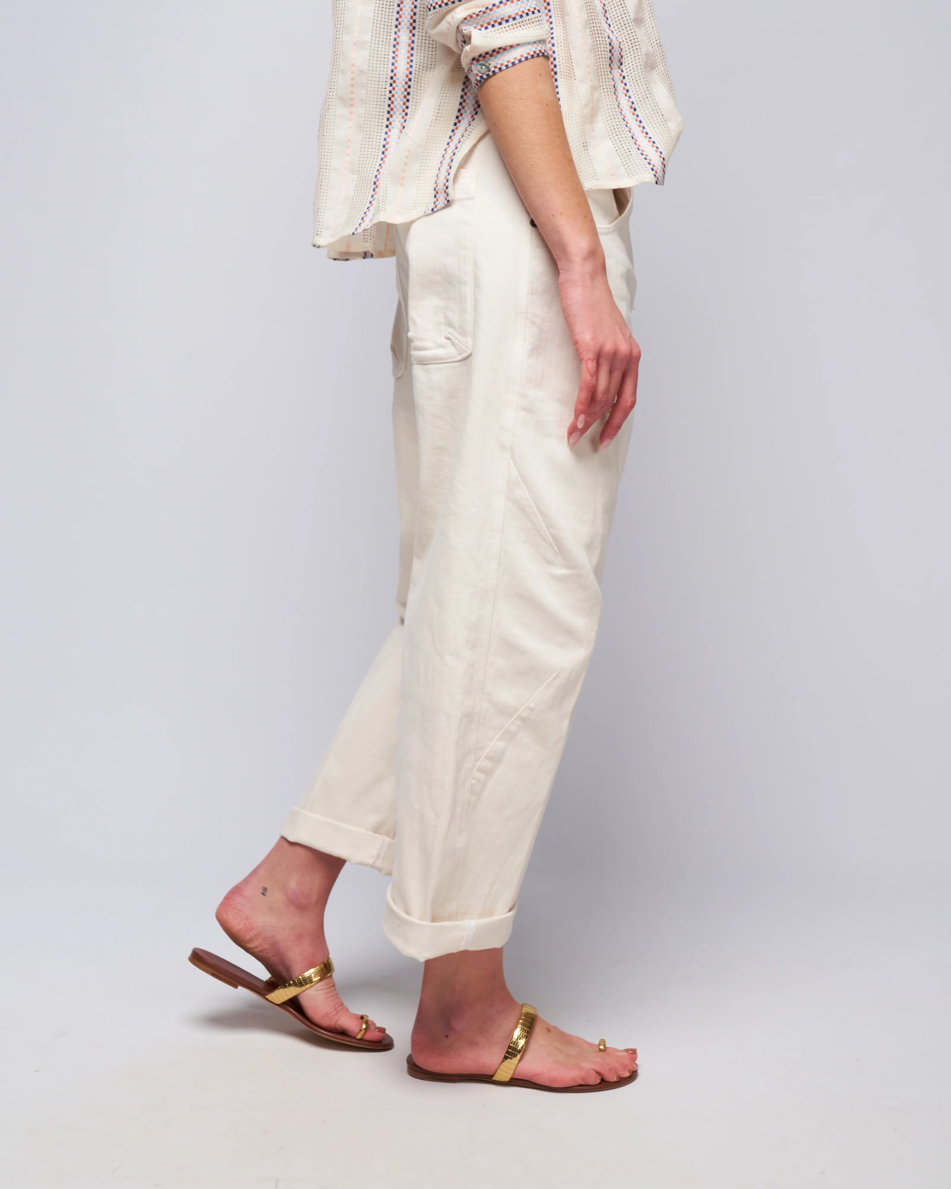 elkin pant - dirty white - Image 3