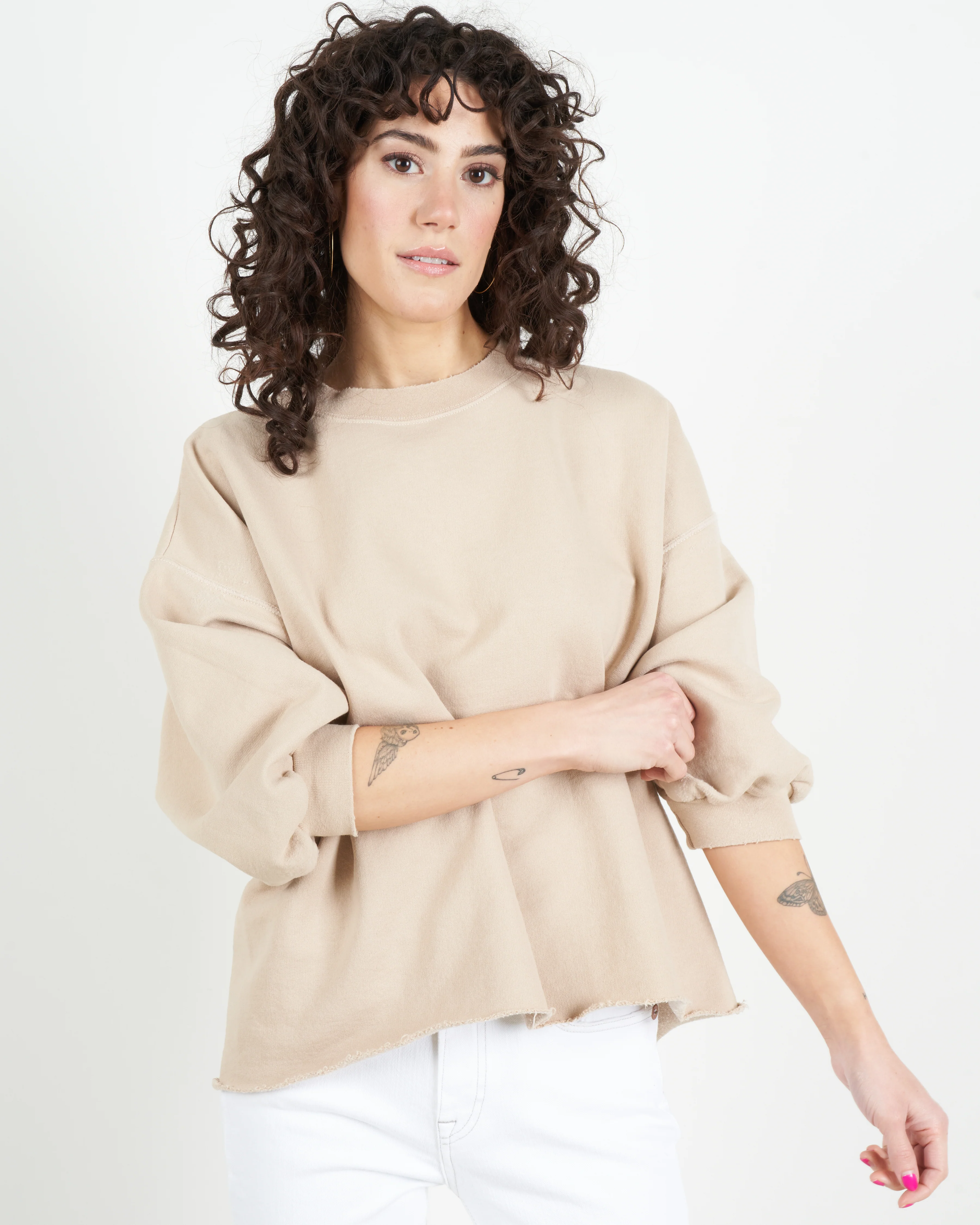 fond sweatshirt - beige - Image 3