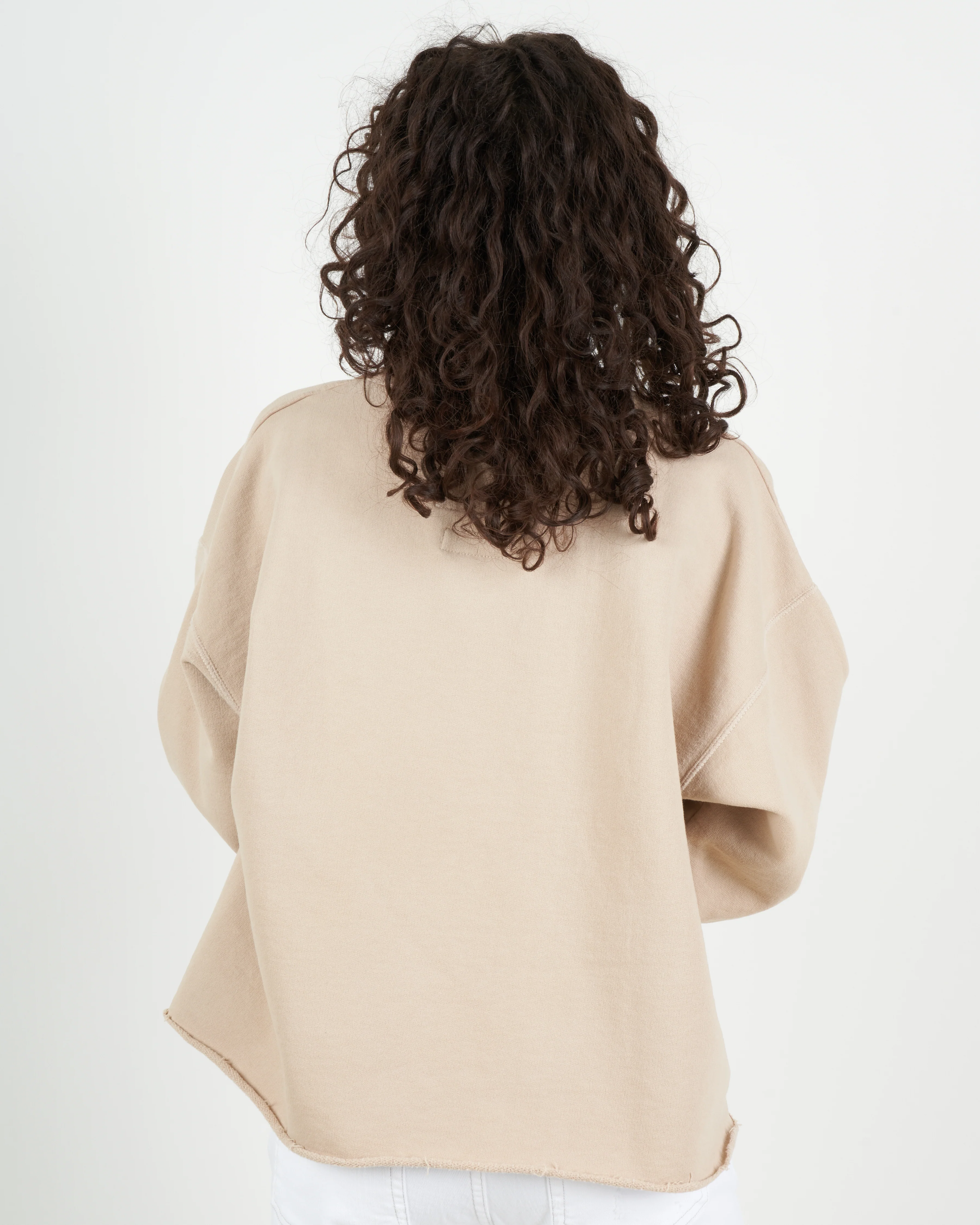 fond sweatshirt - beige - Image 4