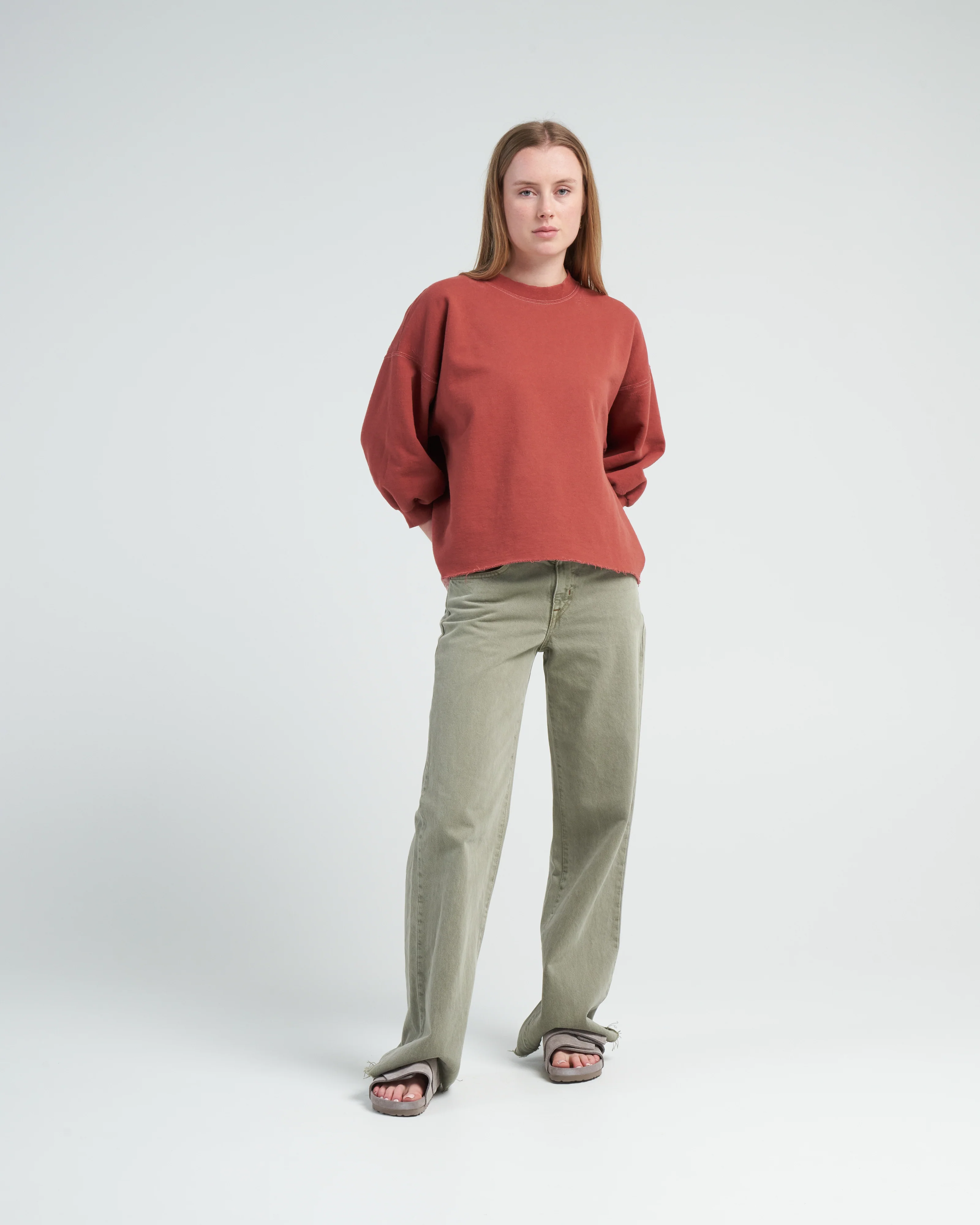 fond sweatshirt - brick - Image 2