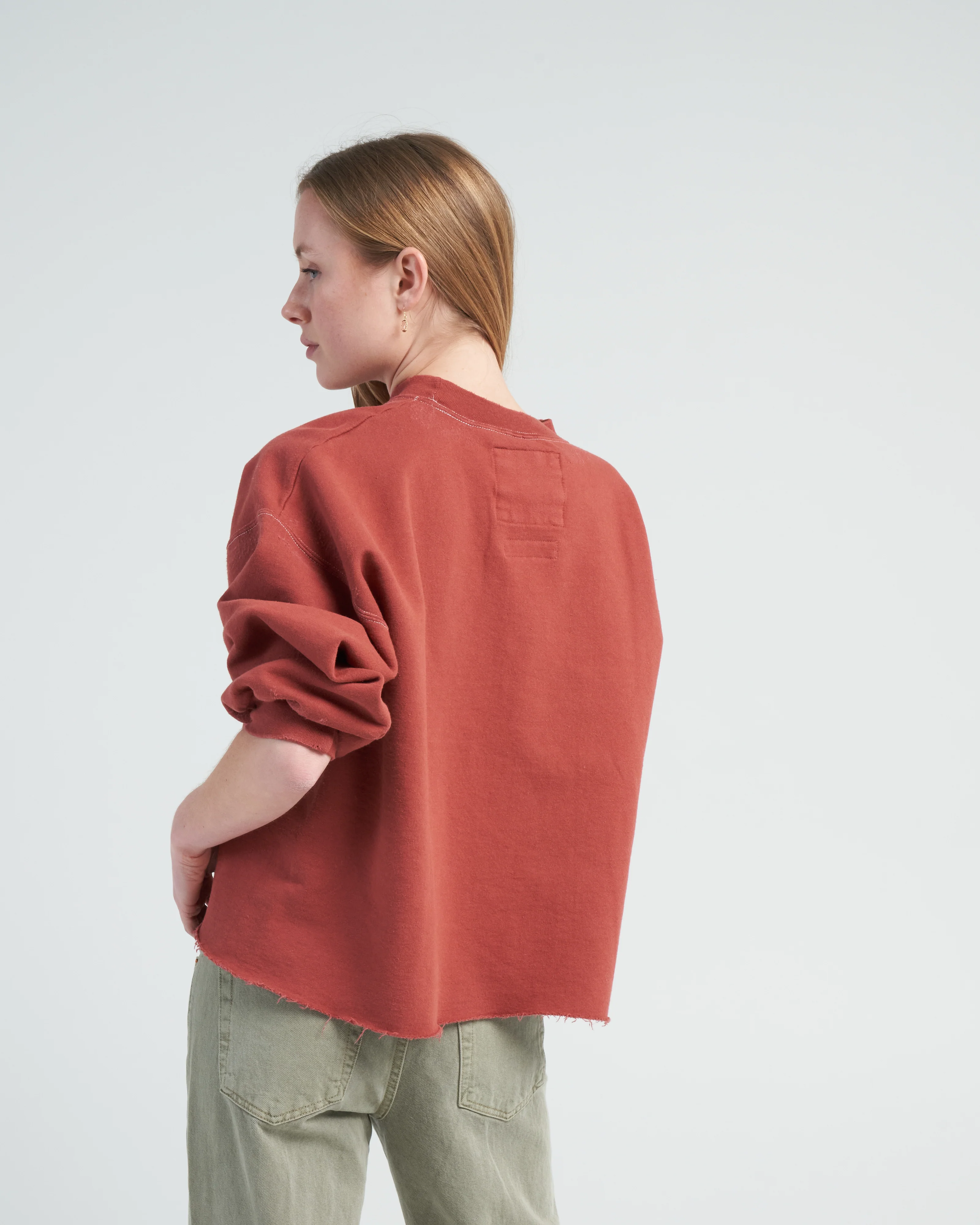 fond sweatshirt - brick - Image 4
