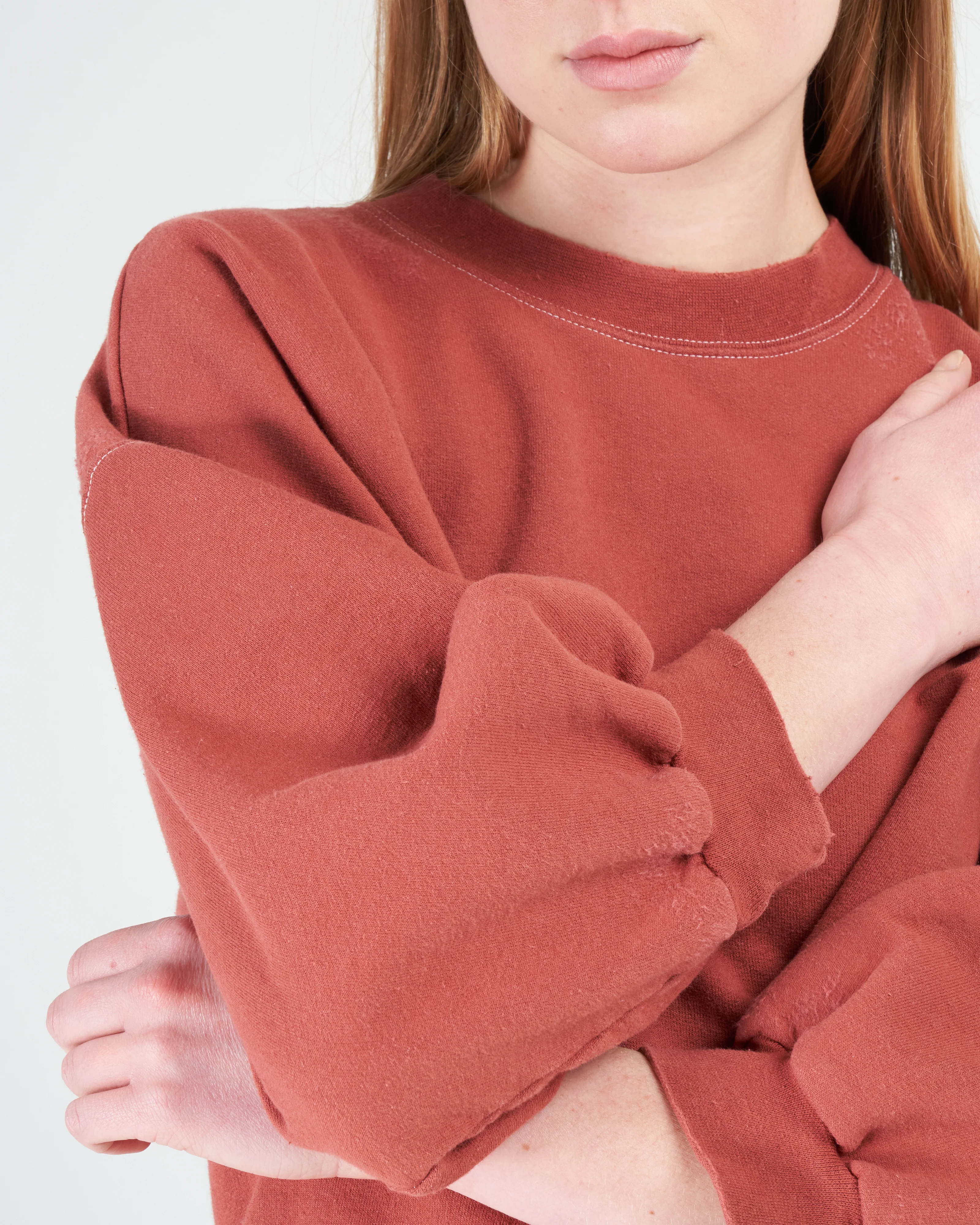 fond sweatshirt - brick - Image 5