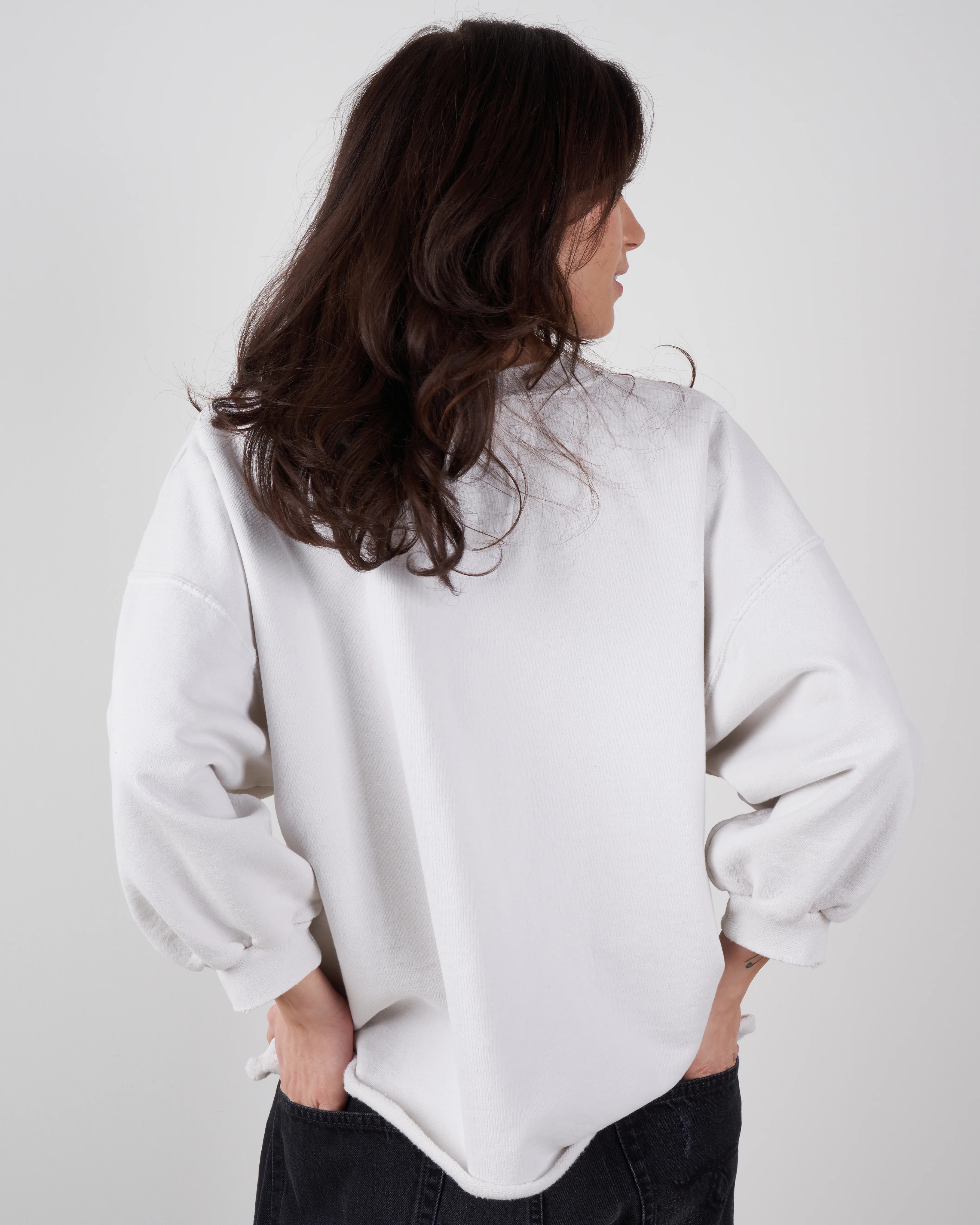 fond sweatshirt - dirty white - Image 4