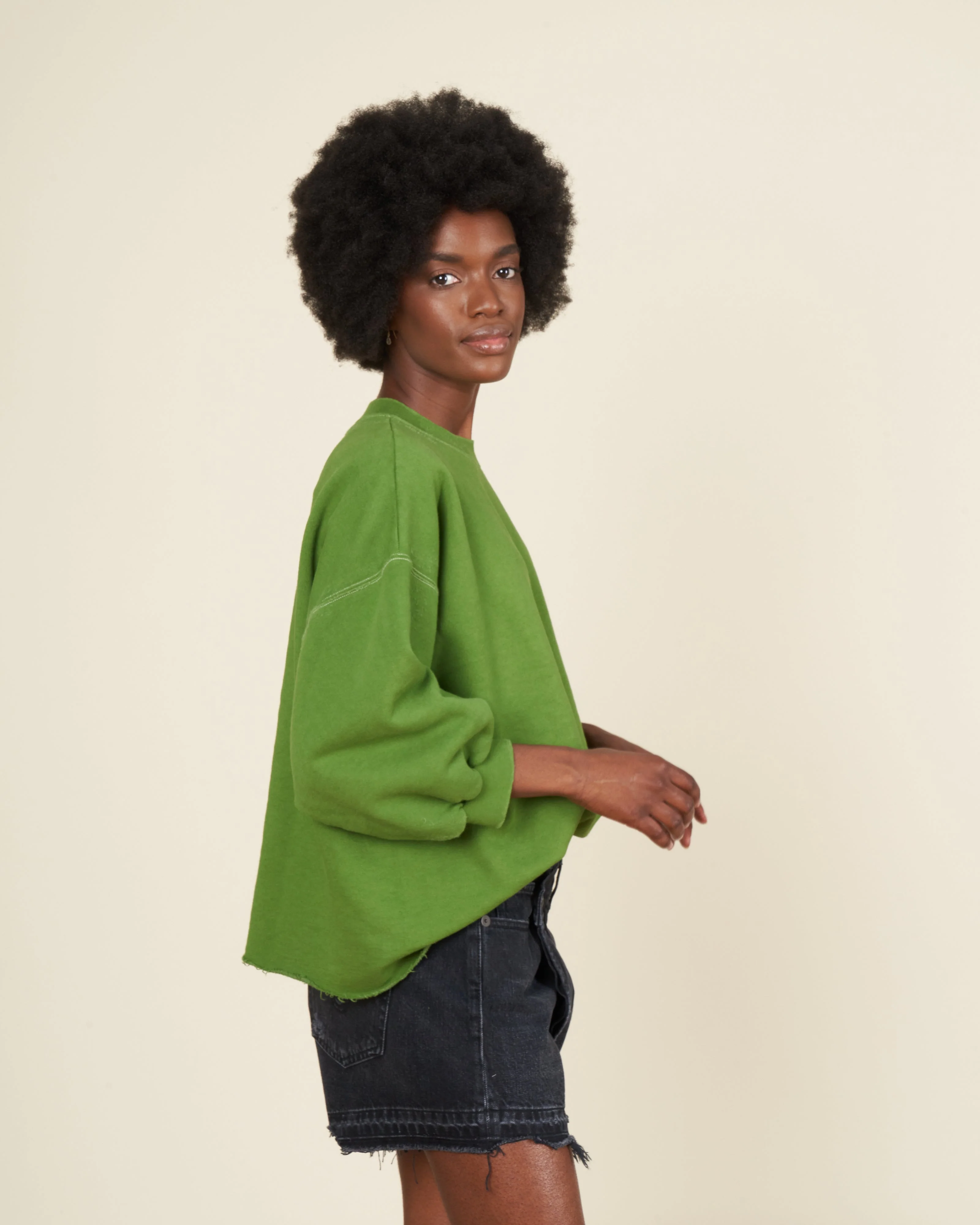 fond sweatshirt - moss - Image 3
