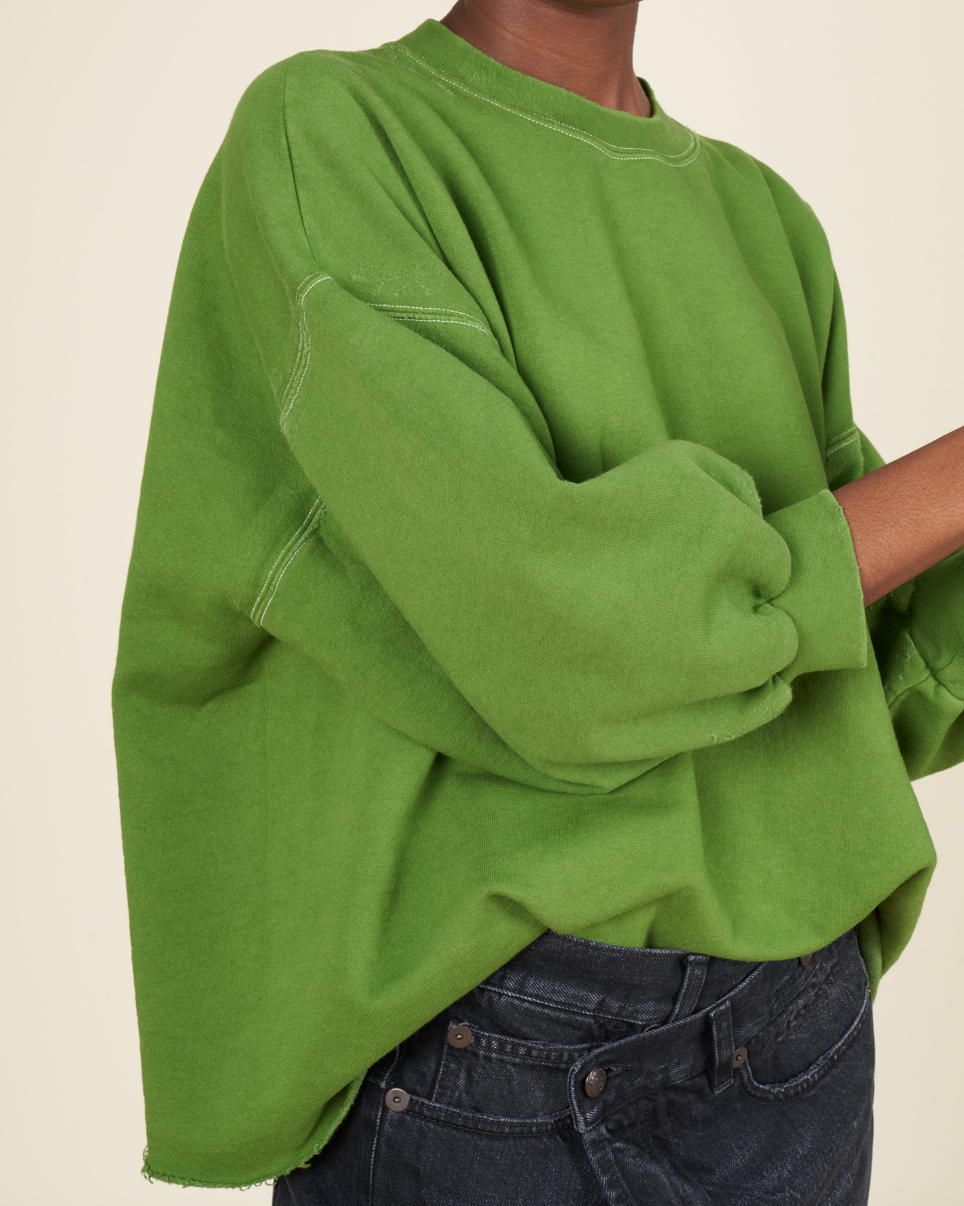 fond sweatshirt - moss - Image 5