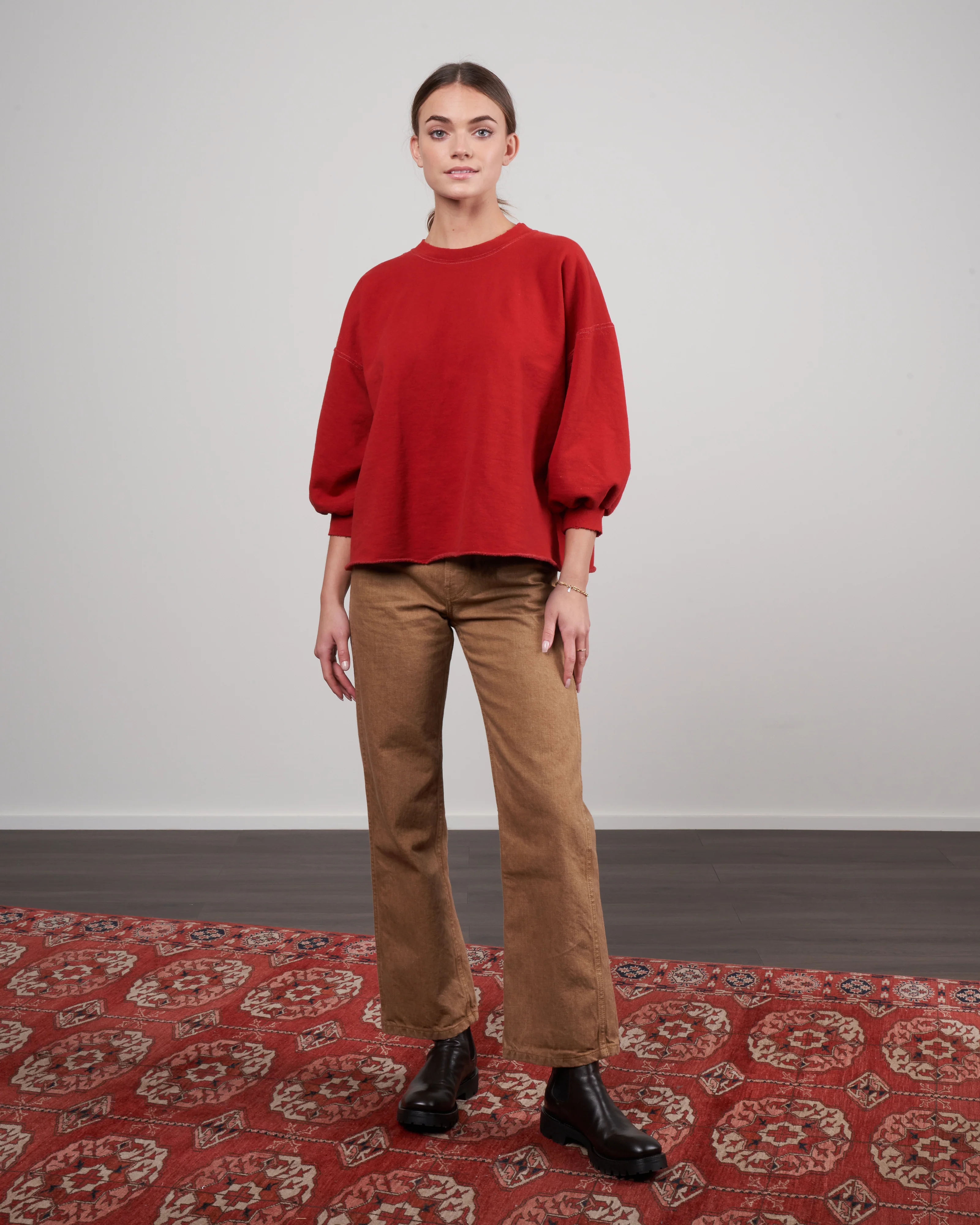 fond sweatshirt - paprika - Image 2