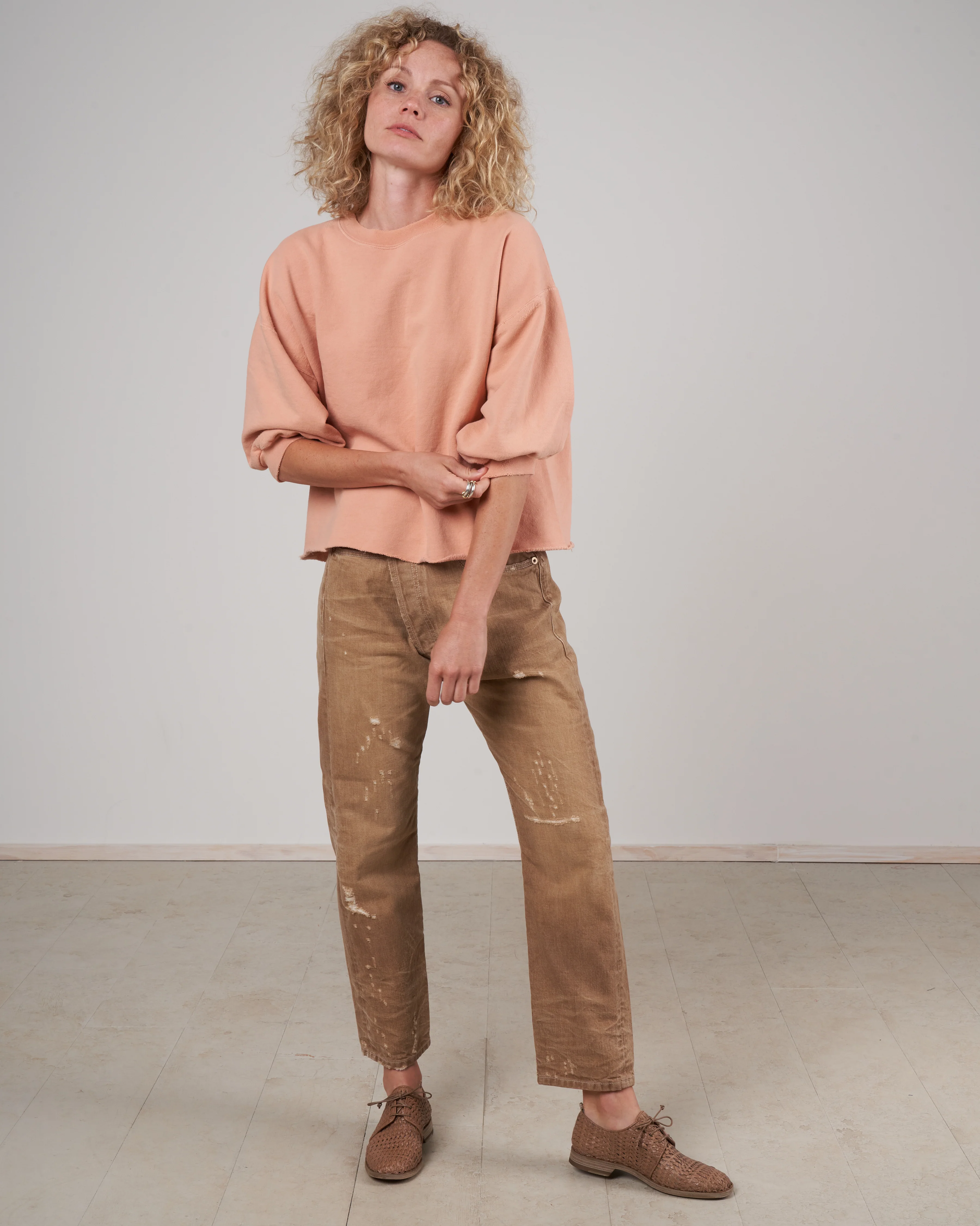 fond sweatshirt - peach - Image 2