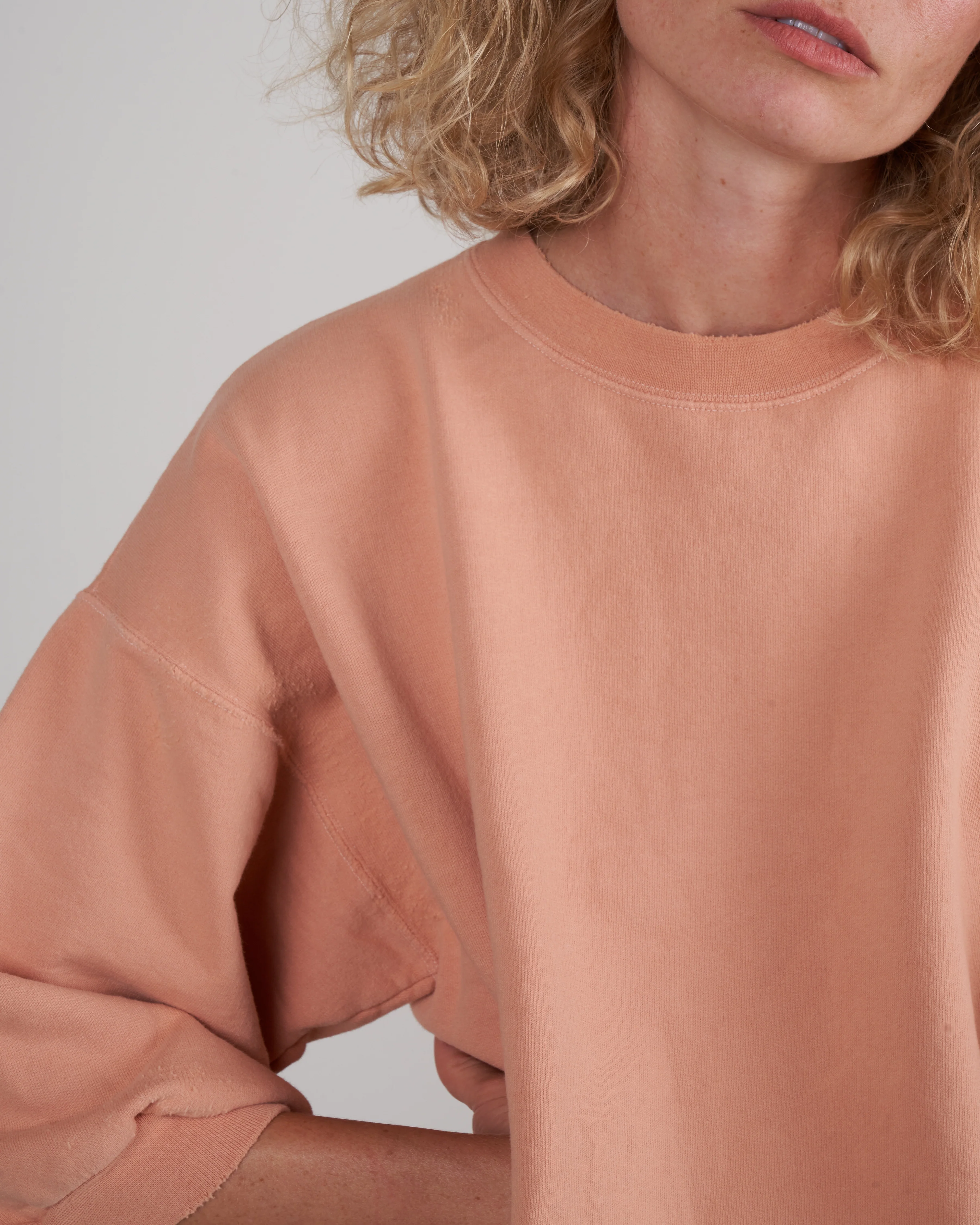 fond sweatshirt - peach - Image 4