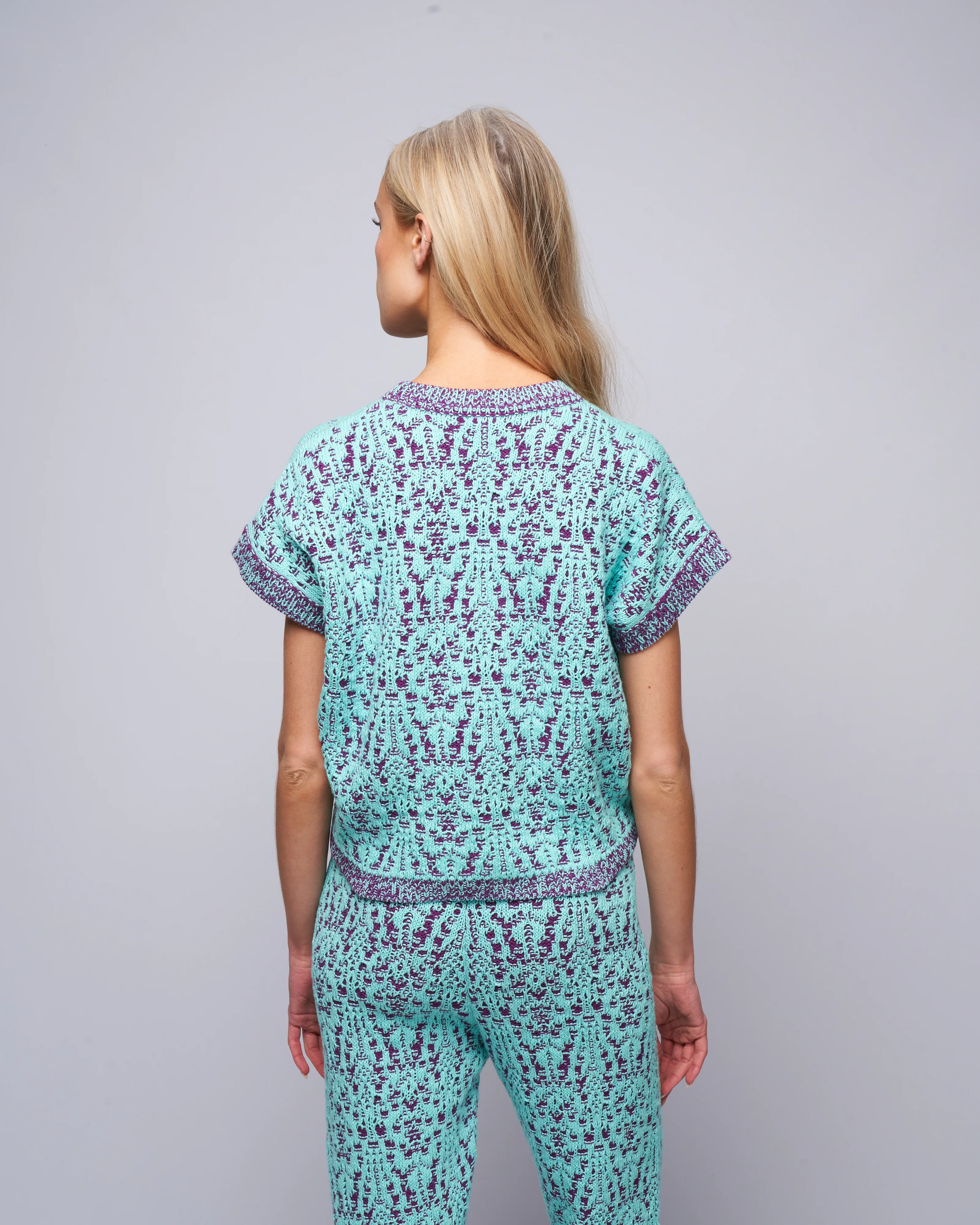 greta top - aqua - Image 4