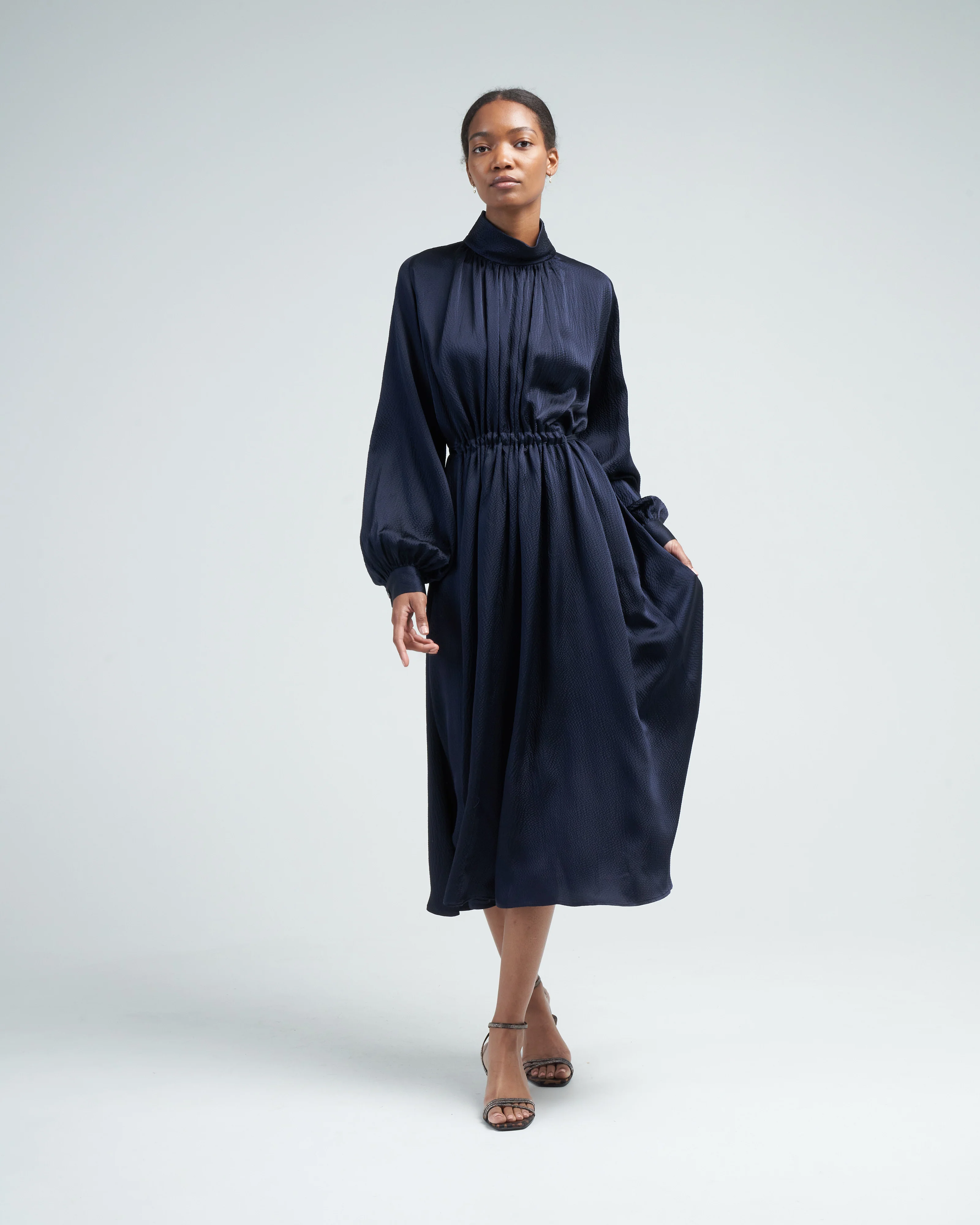 hanley dress - navy - Image 2