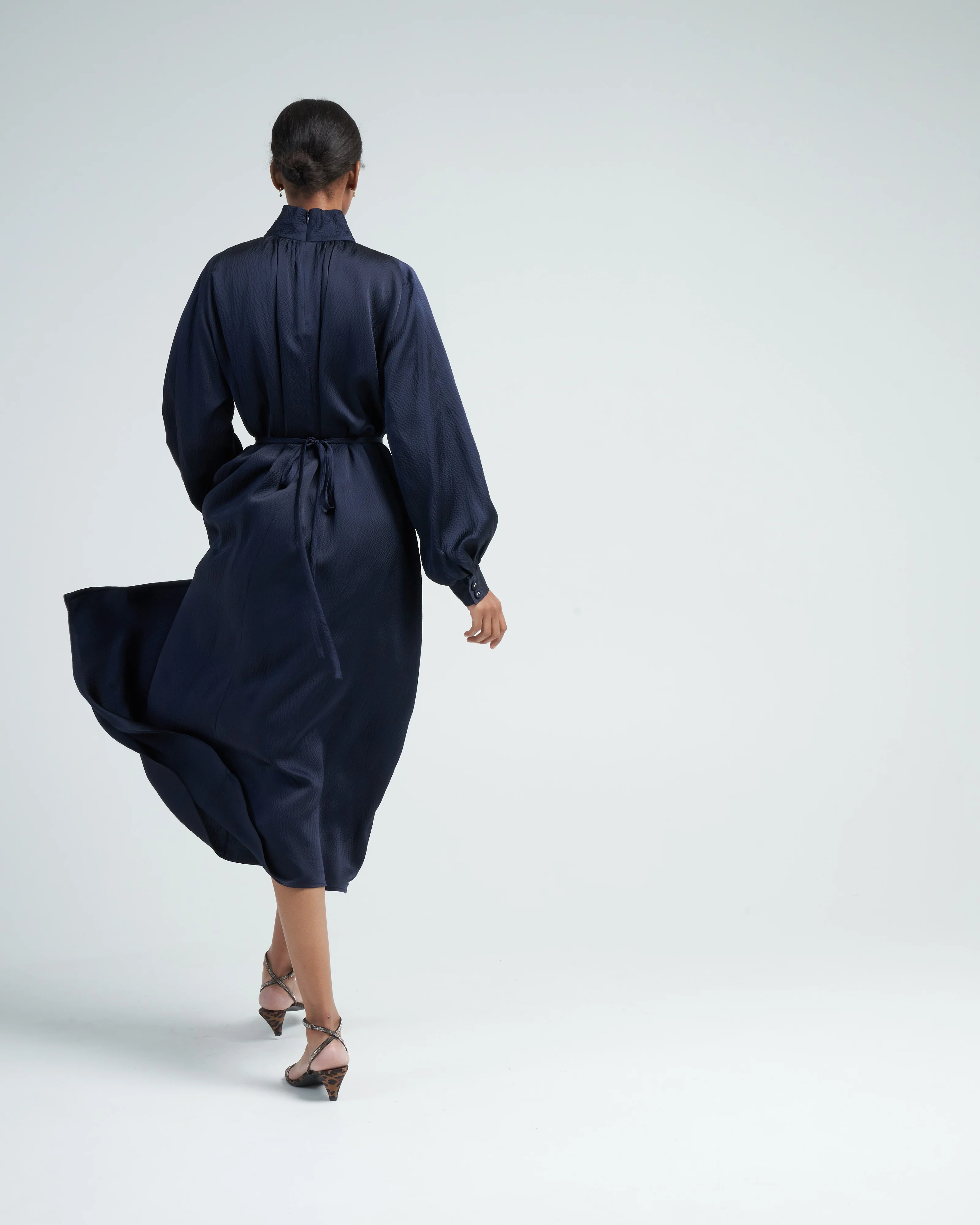 hanley dress - navy - Image 4