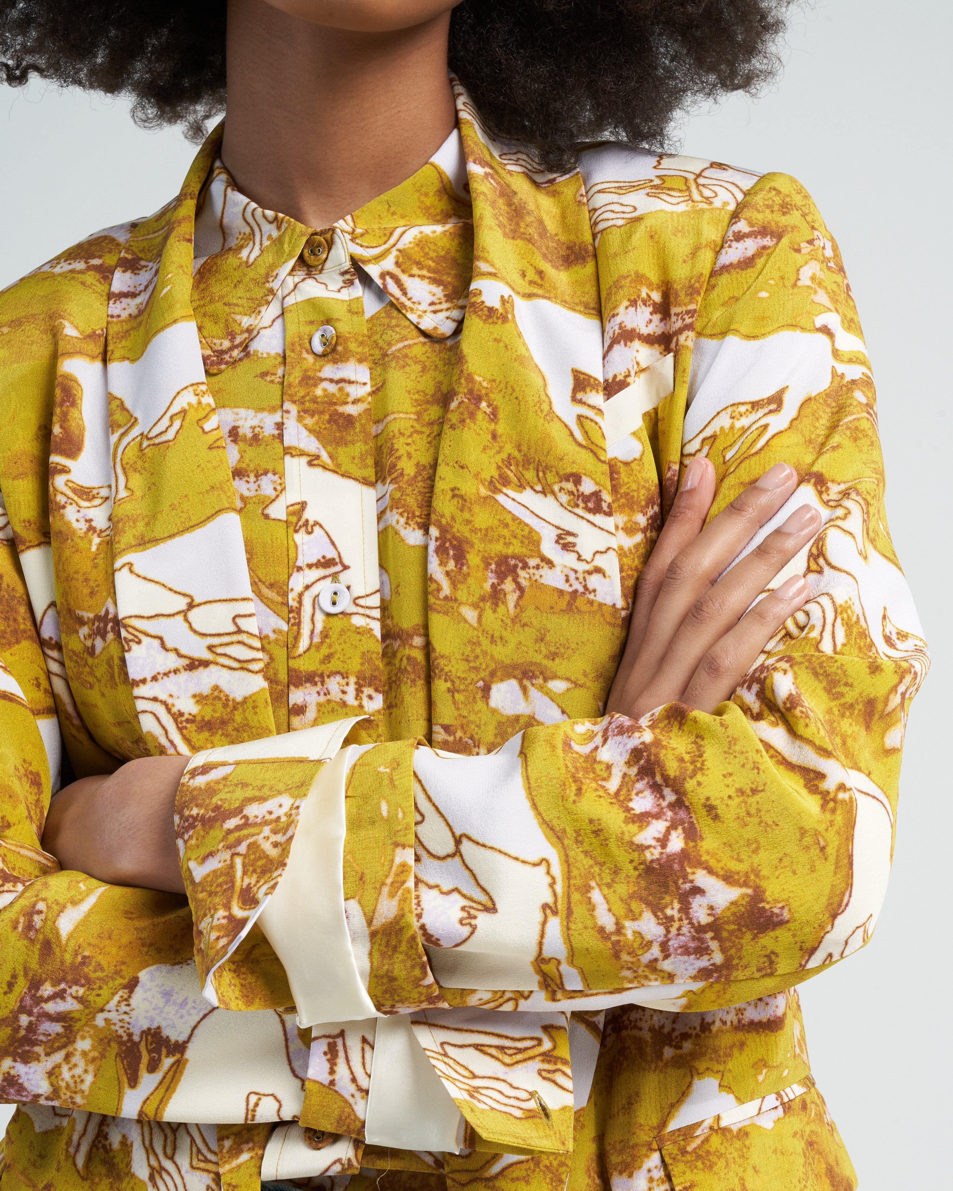 lang blazer - chartreuse - Image 5
