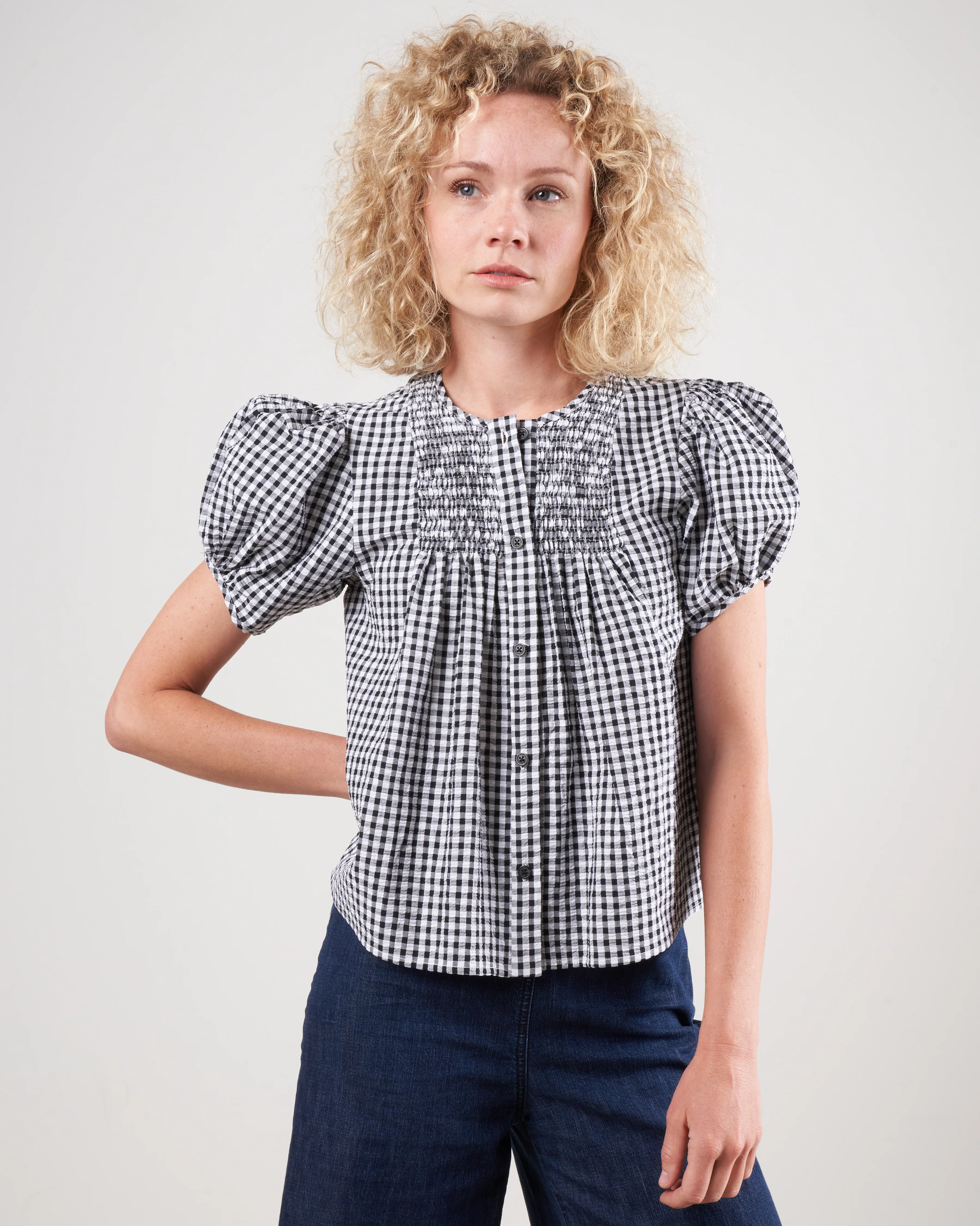letta gingham top