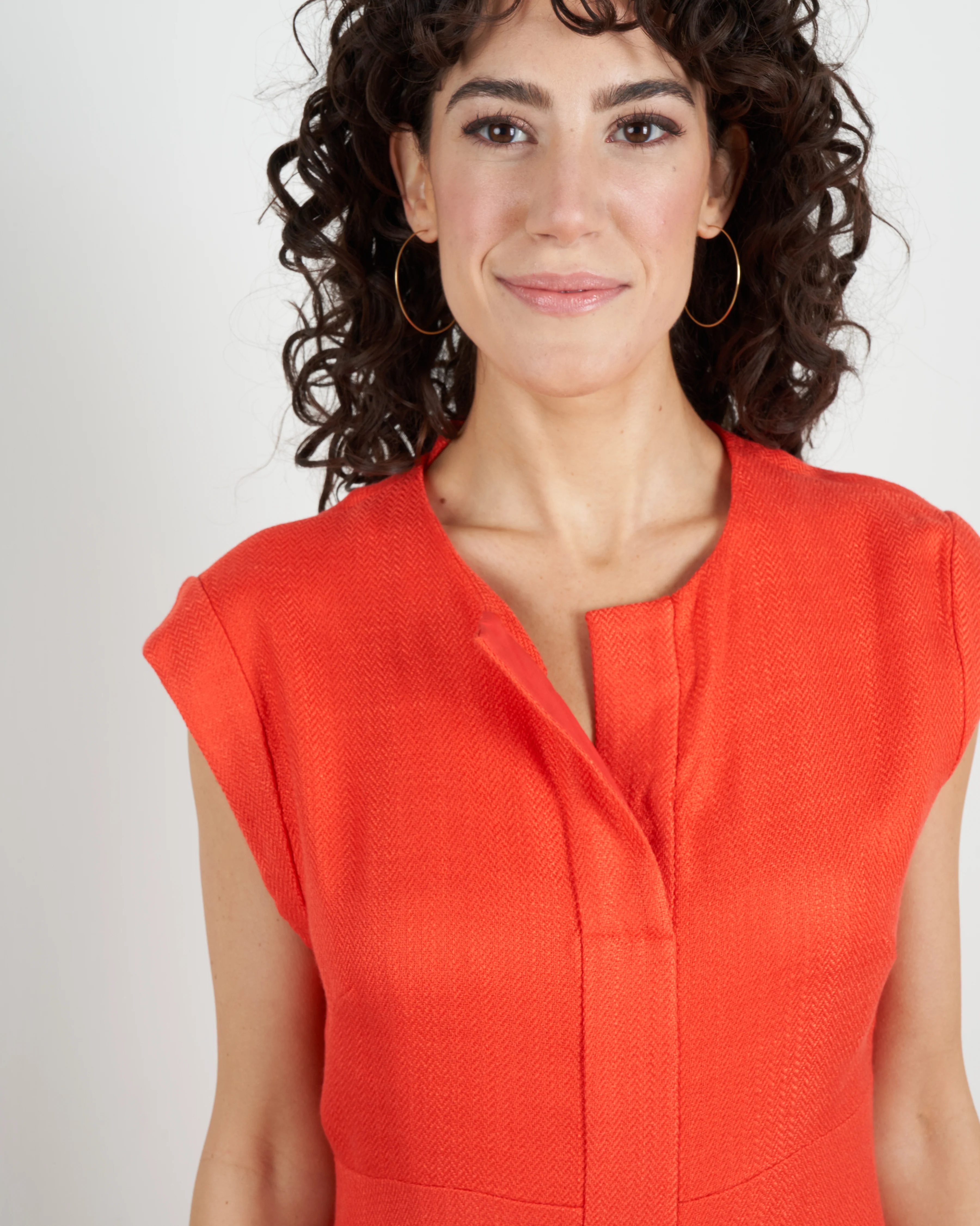 new chrysantha dress - coral - Image 5