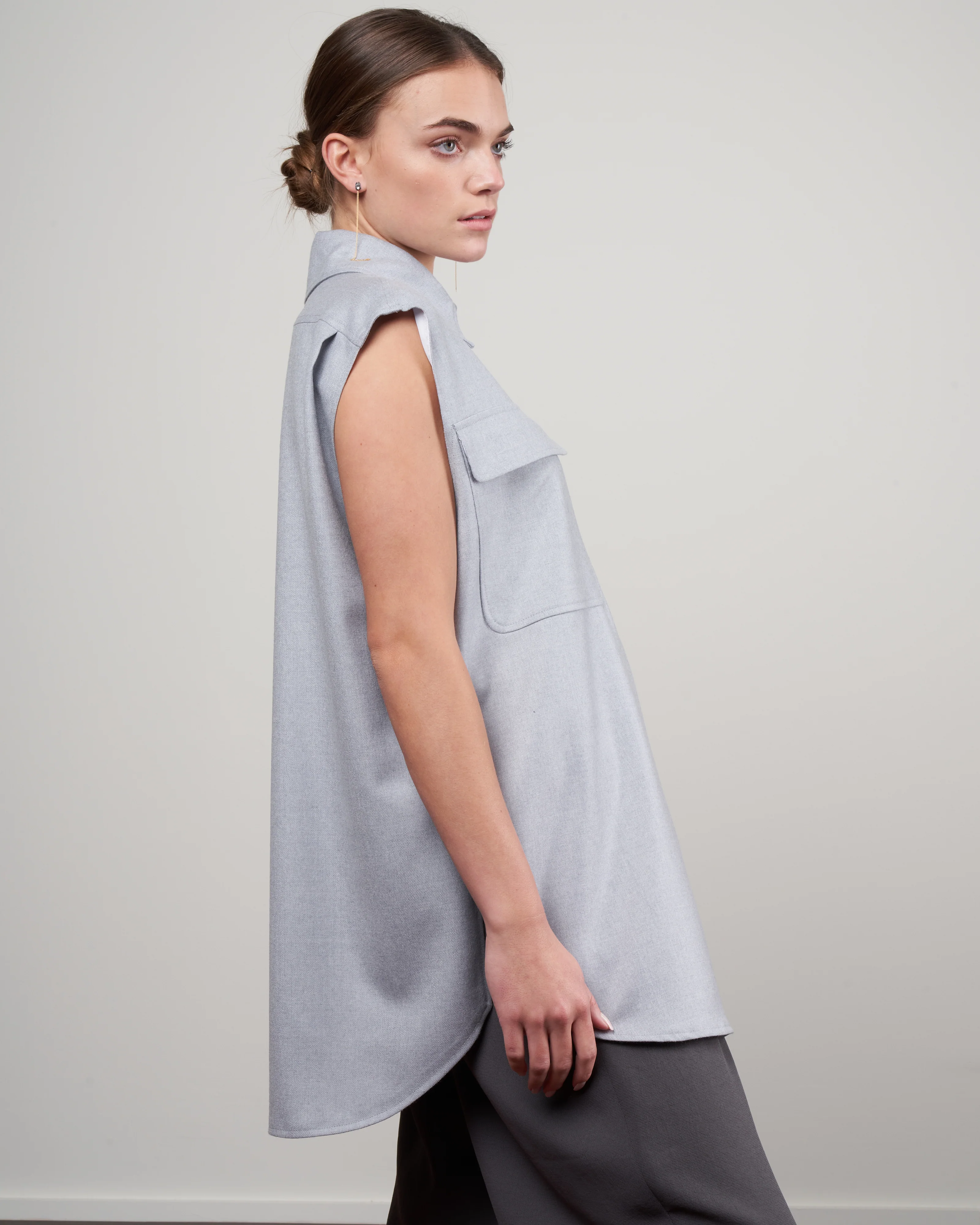 postav vest - heather grey - Image 3