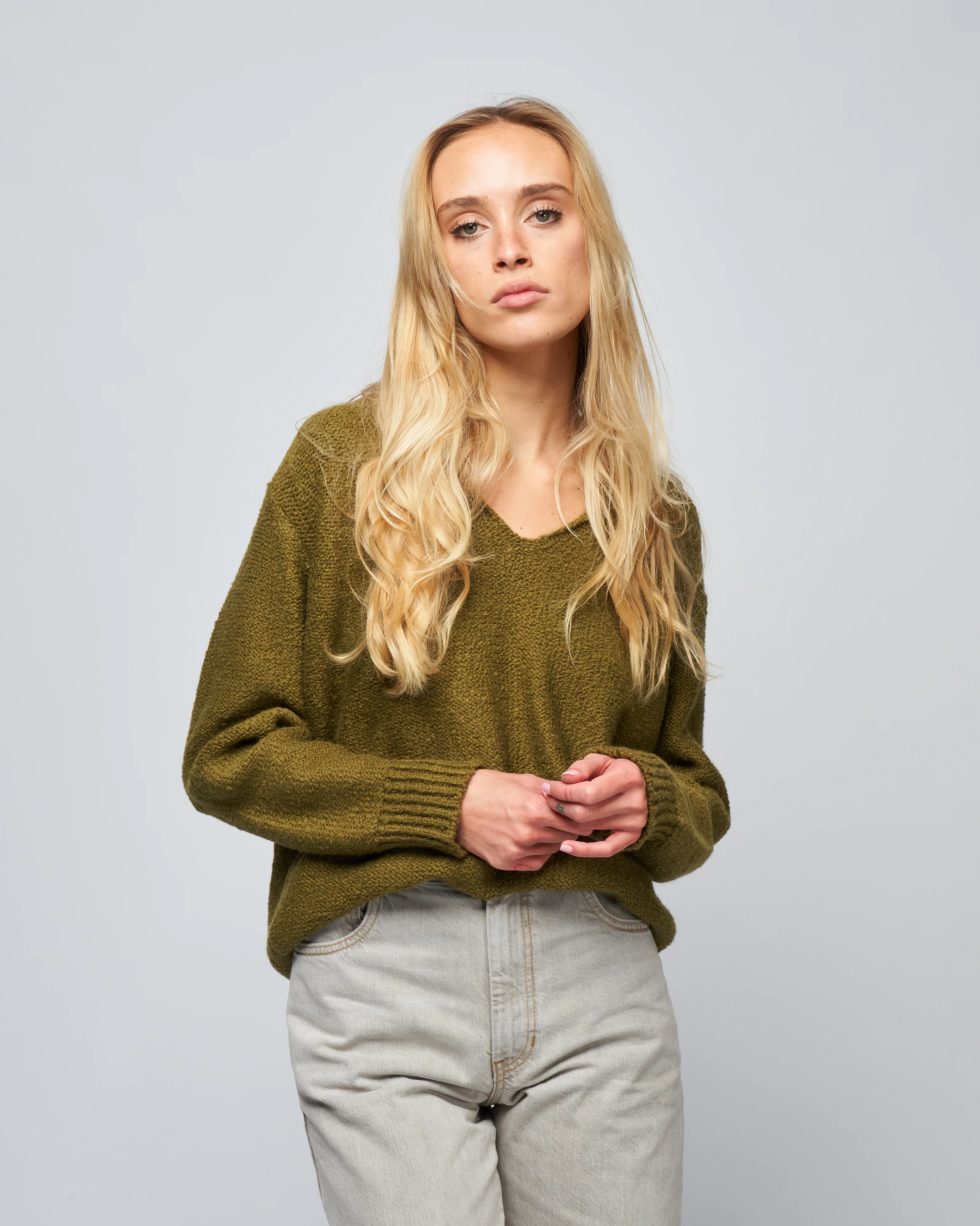 prelude top - olive