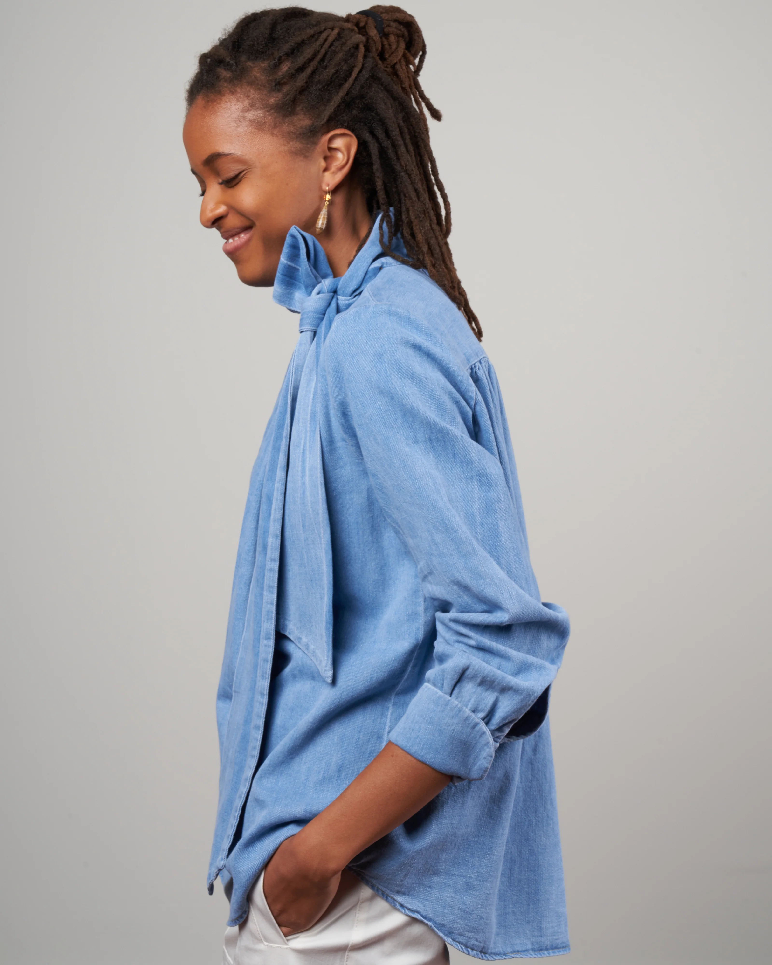 tie rite top - baby blue - Image 3